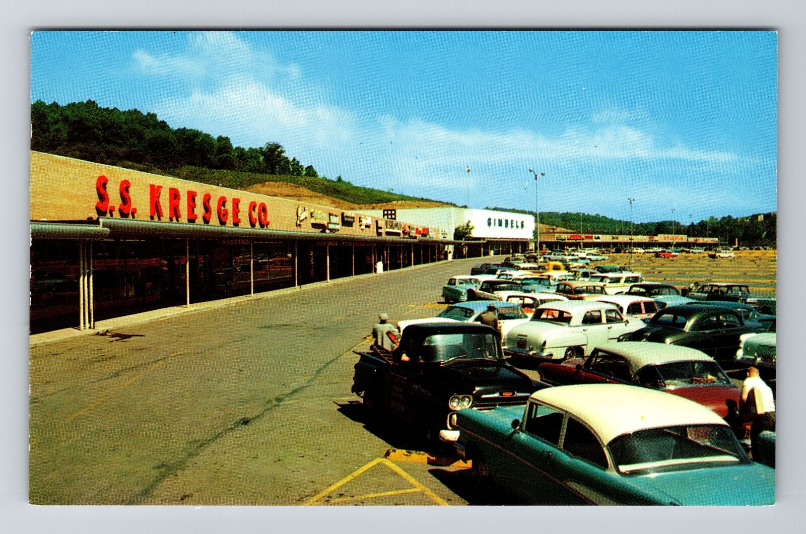 Pittsburgh PA-Pennsylvania, McKnight Village Shopping Mall, Vintage Postcard