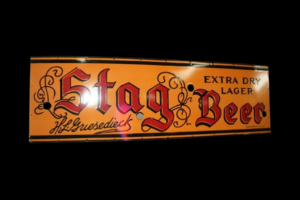 STAG BEER PORCELAIN NEON SIGN SKIN 60 INCHES SSP