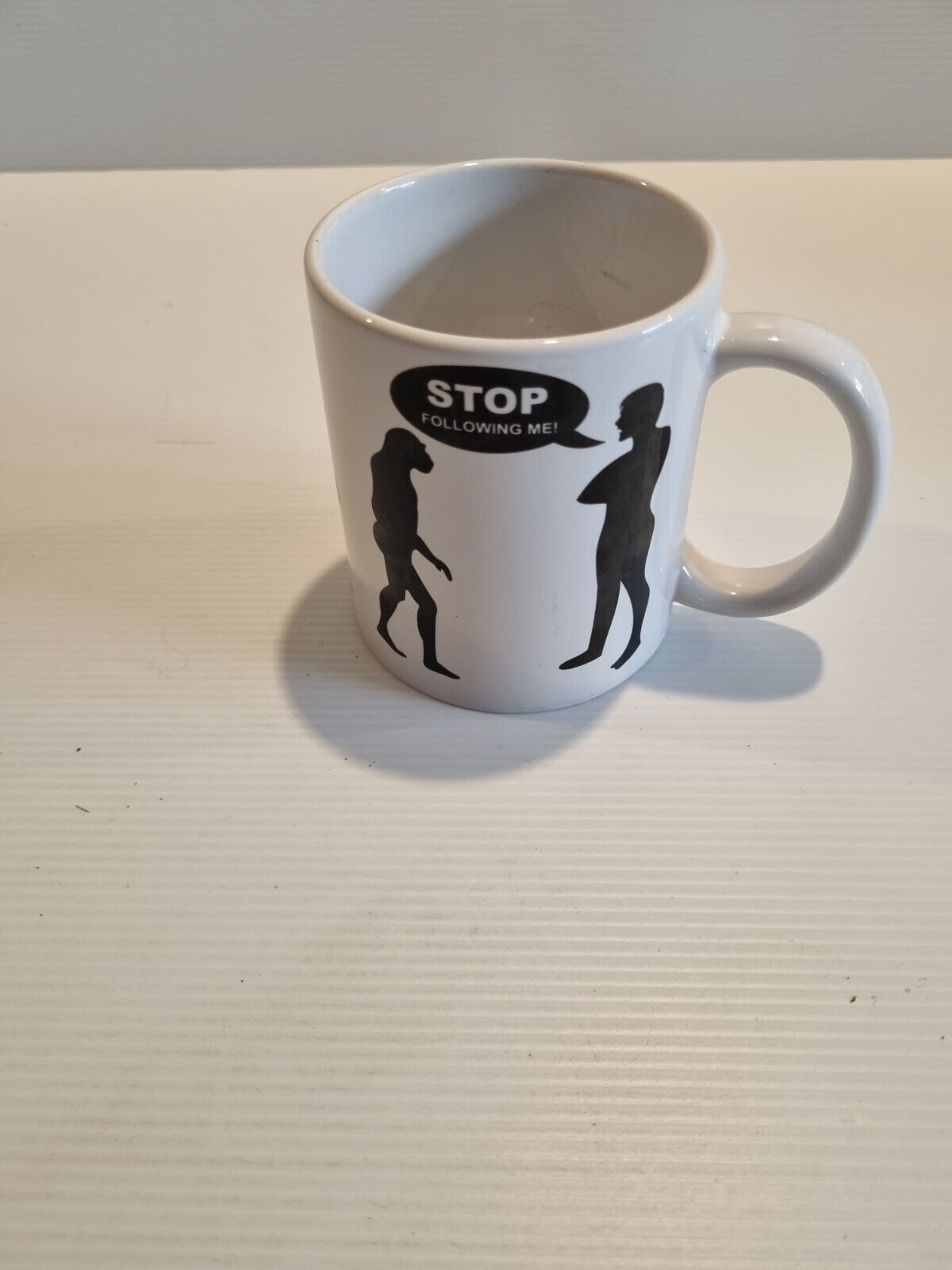 Coffee Mug Cup 300ml Human Evolution - Stop Following Me  Tracked Postage