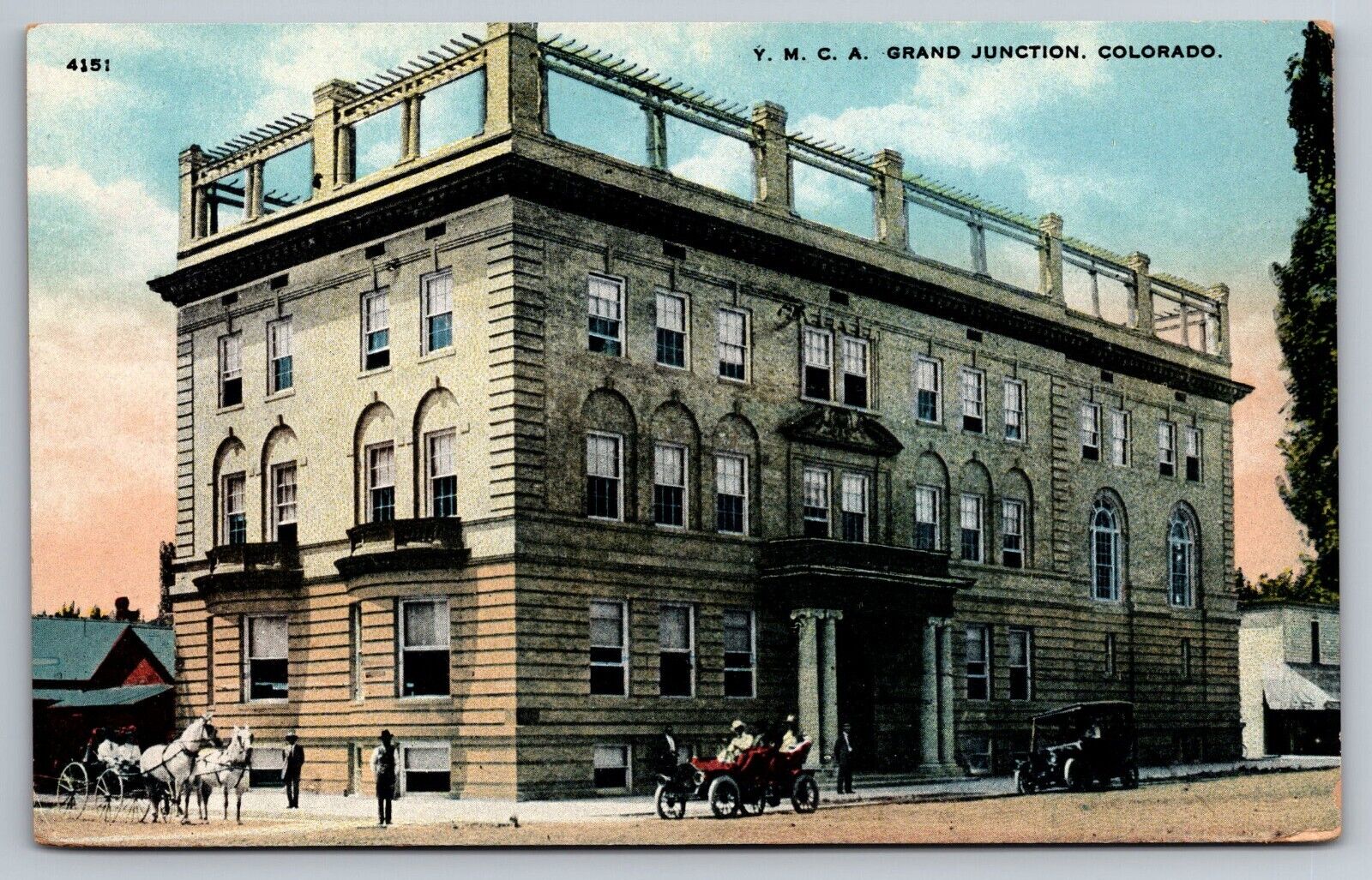 1909 YMCA Building. Boulder Colorado Postcard