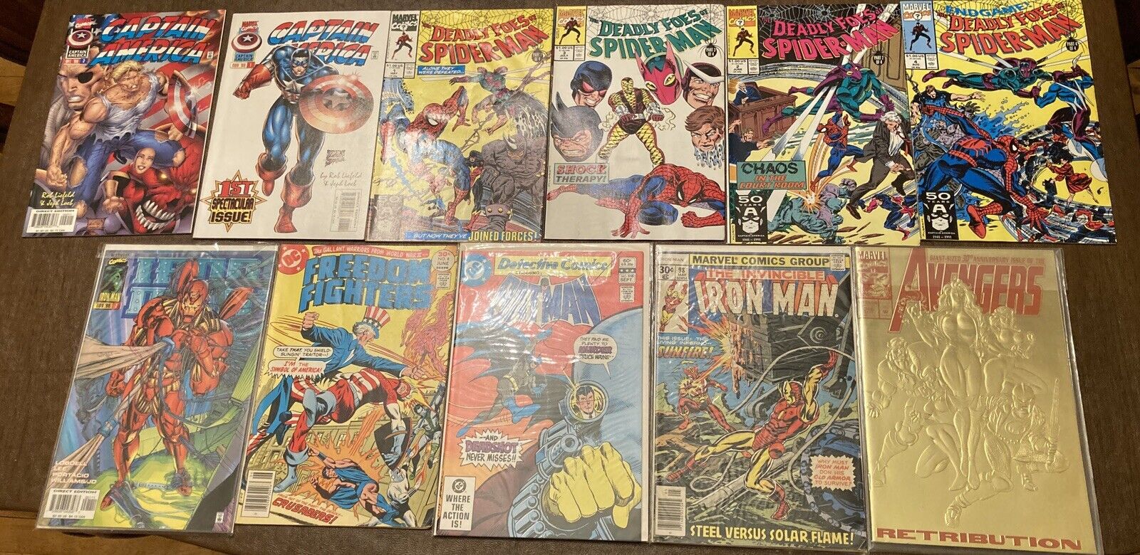 Spider-Man, Batman, Avengers, Captain America, Freedom Fighters, Iron man Comics