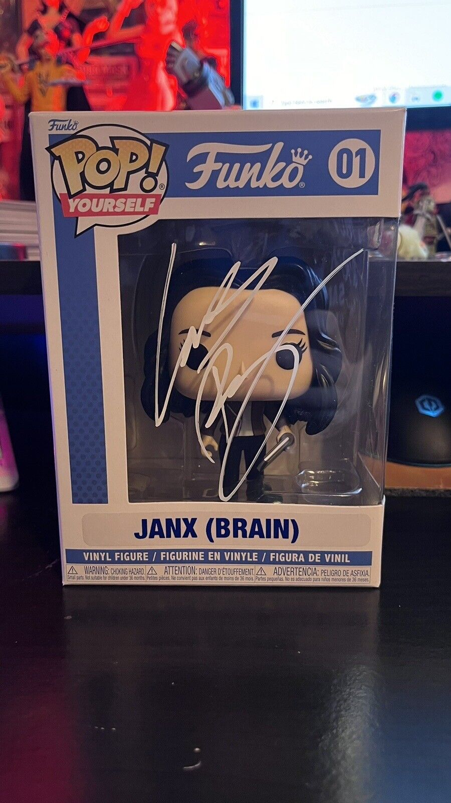 Janx (Brain) | Funko Pop EXCLUSIVE LIMITED EDITION SIGNED 1/1