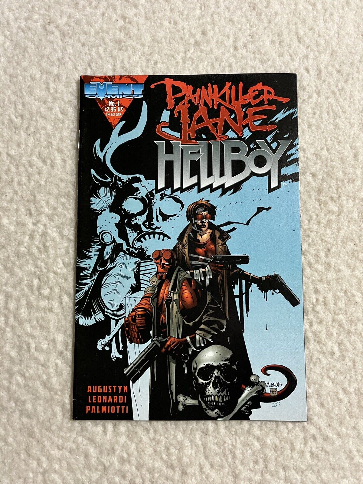 Painkiller Jane Hellboy # Mike Mignola Cover Event Comics 1998