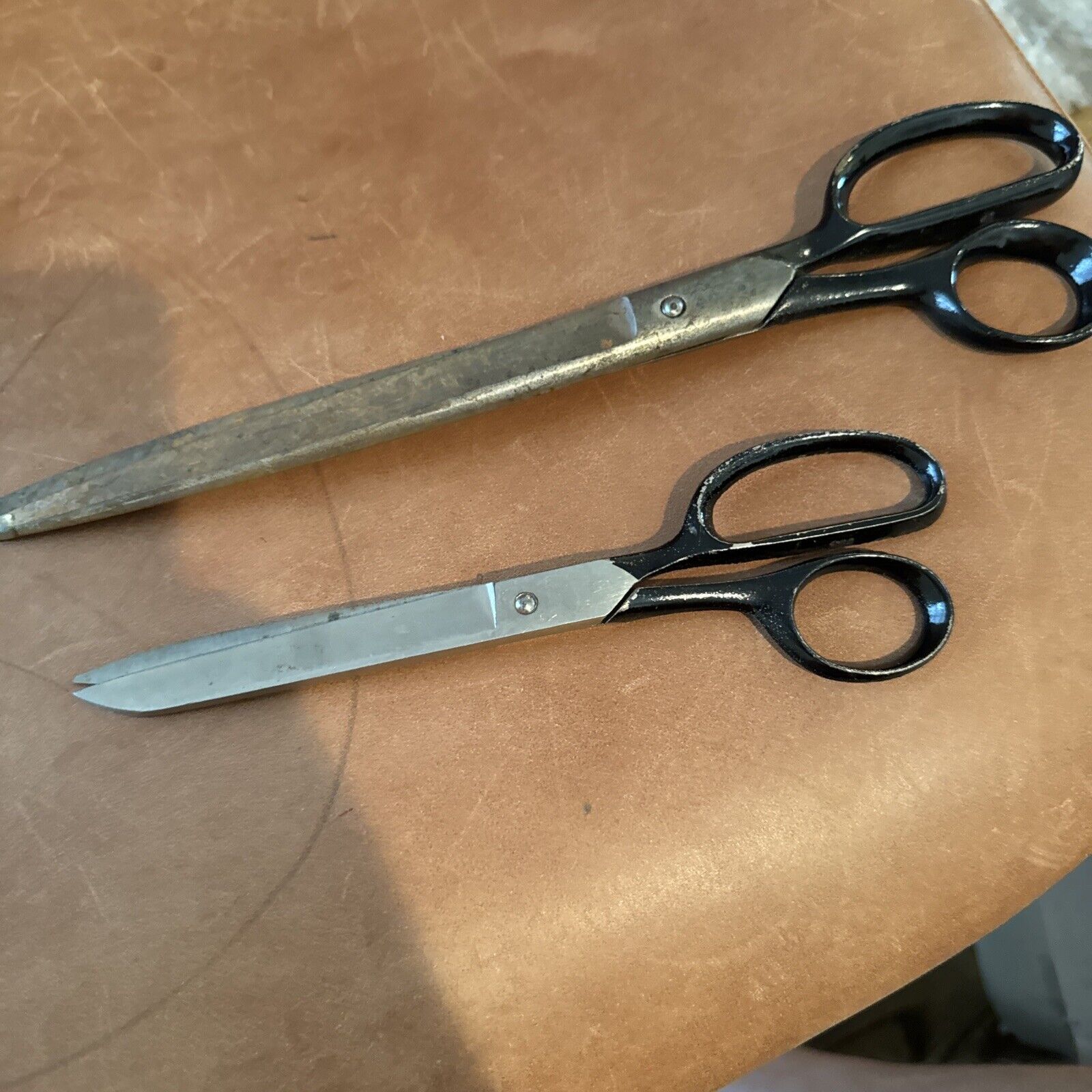 Two VTG Lot Of Scissors Large & Medium Size Good Shape