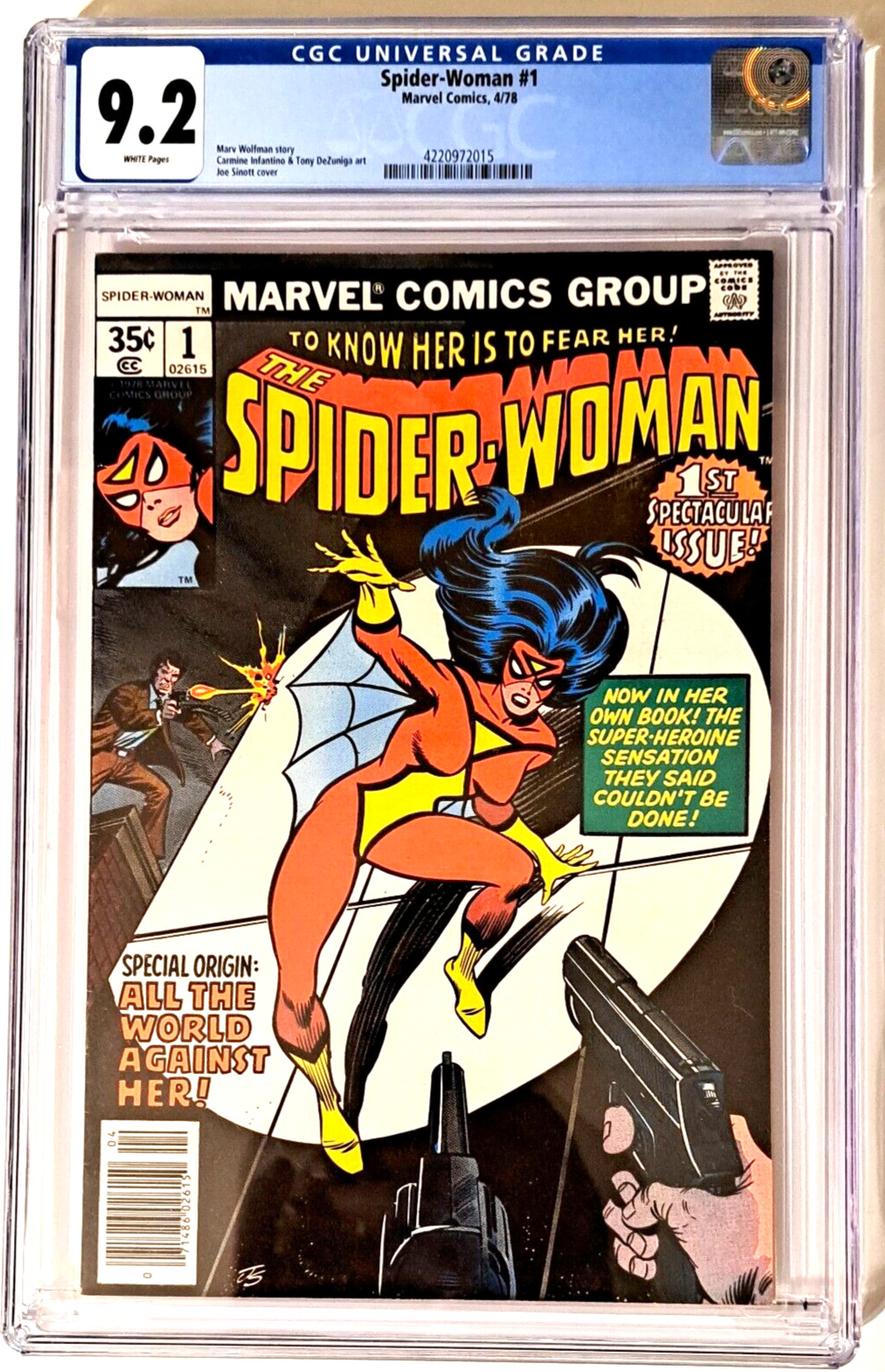 Spider-Woman #1 Marvel Comics 1978 CGC 9.2