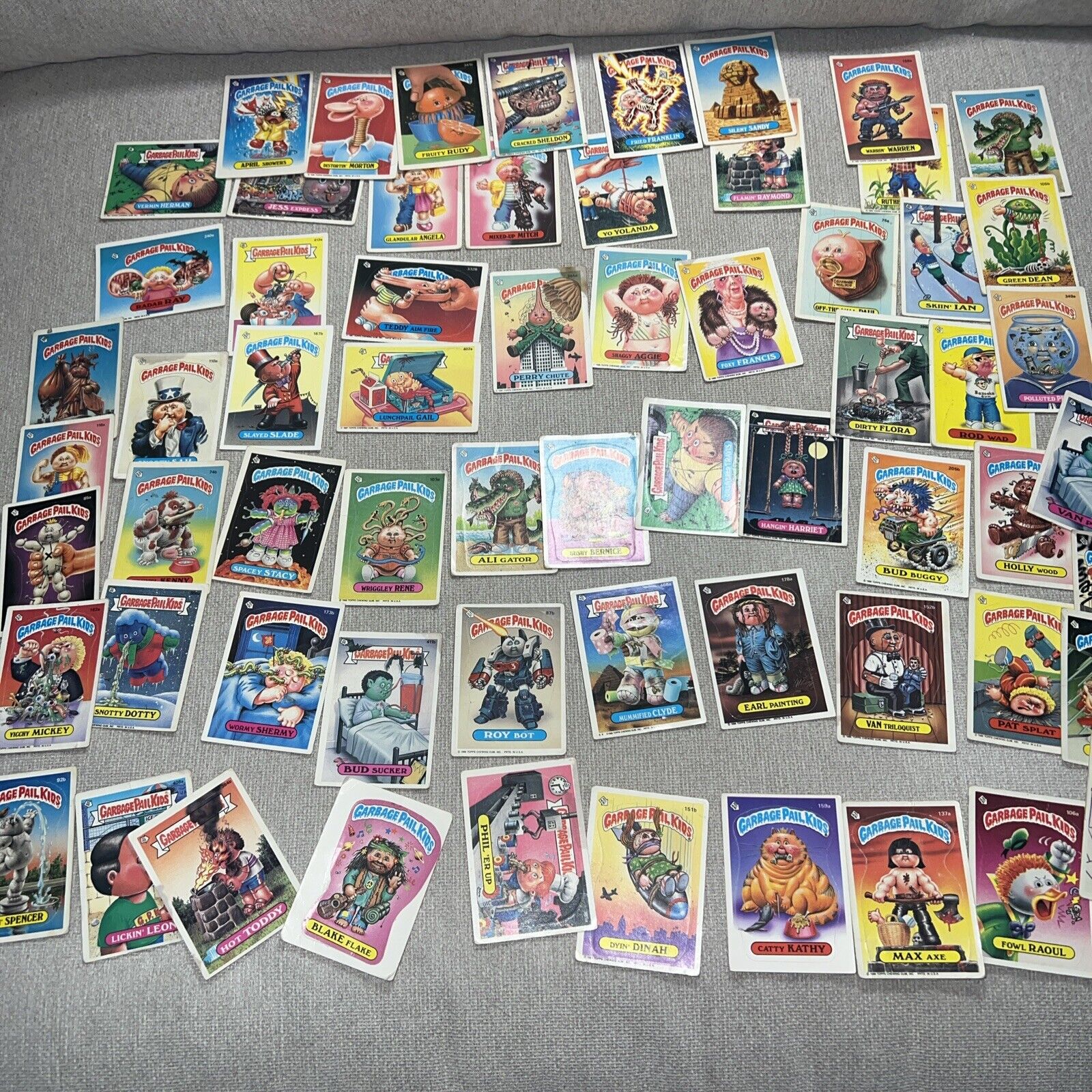 1985- 1988  Topps Garbage Pail Kids Lot of 60 + Cards Stickers