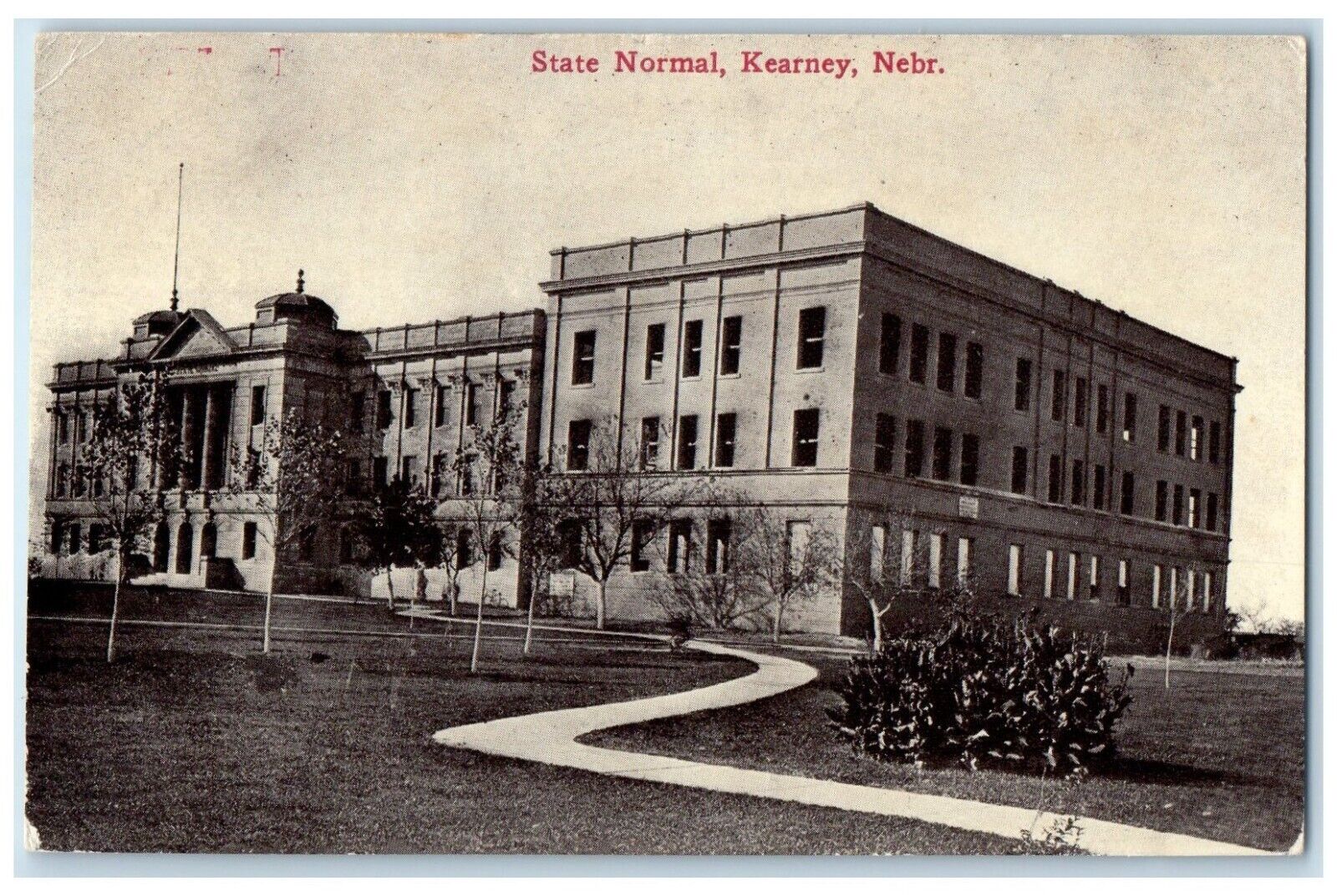 1912 State Normal Building View Kearney Nebraska NE Posted Antique Postcard