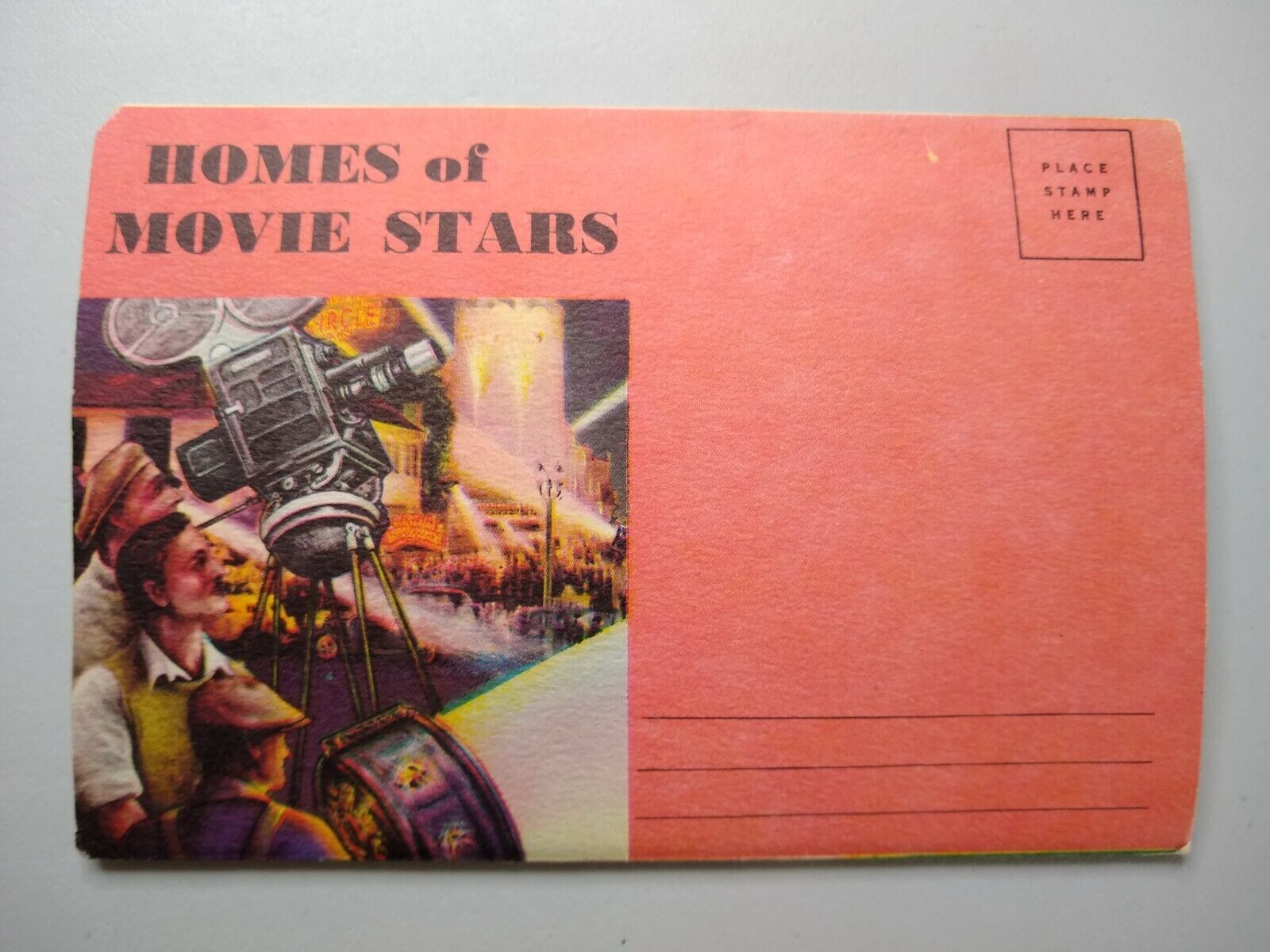 Postcard Folder - Homes of Movie Stars, California