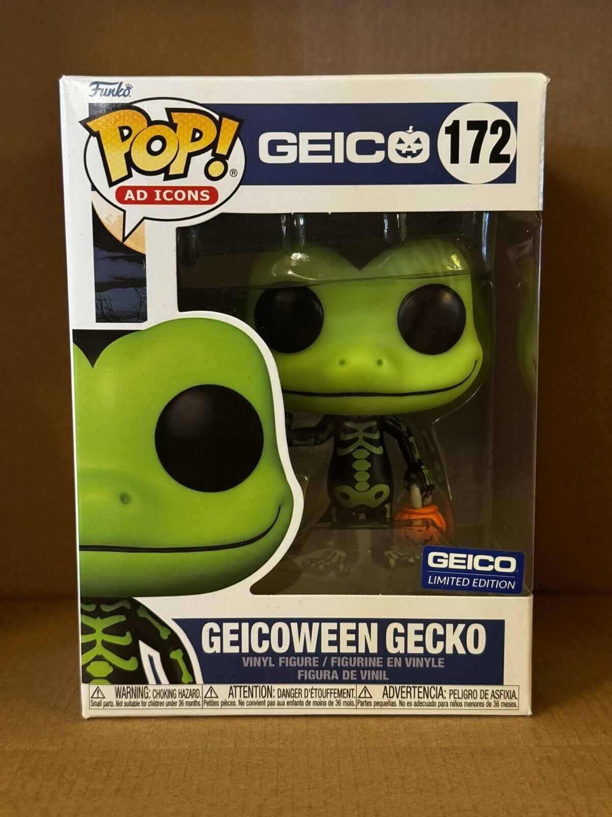 Funko POP Geicoween Geico Gecko Limited Edition #172 Green Variation