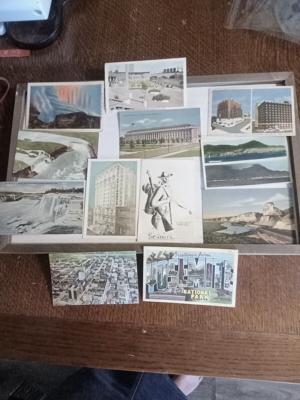 A Variety Vintage Postcards Canada Hong Kong Niagara Falls Nebraska Yosemite...