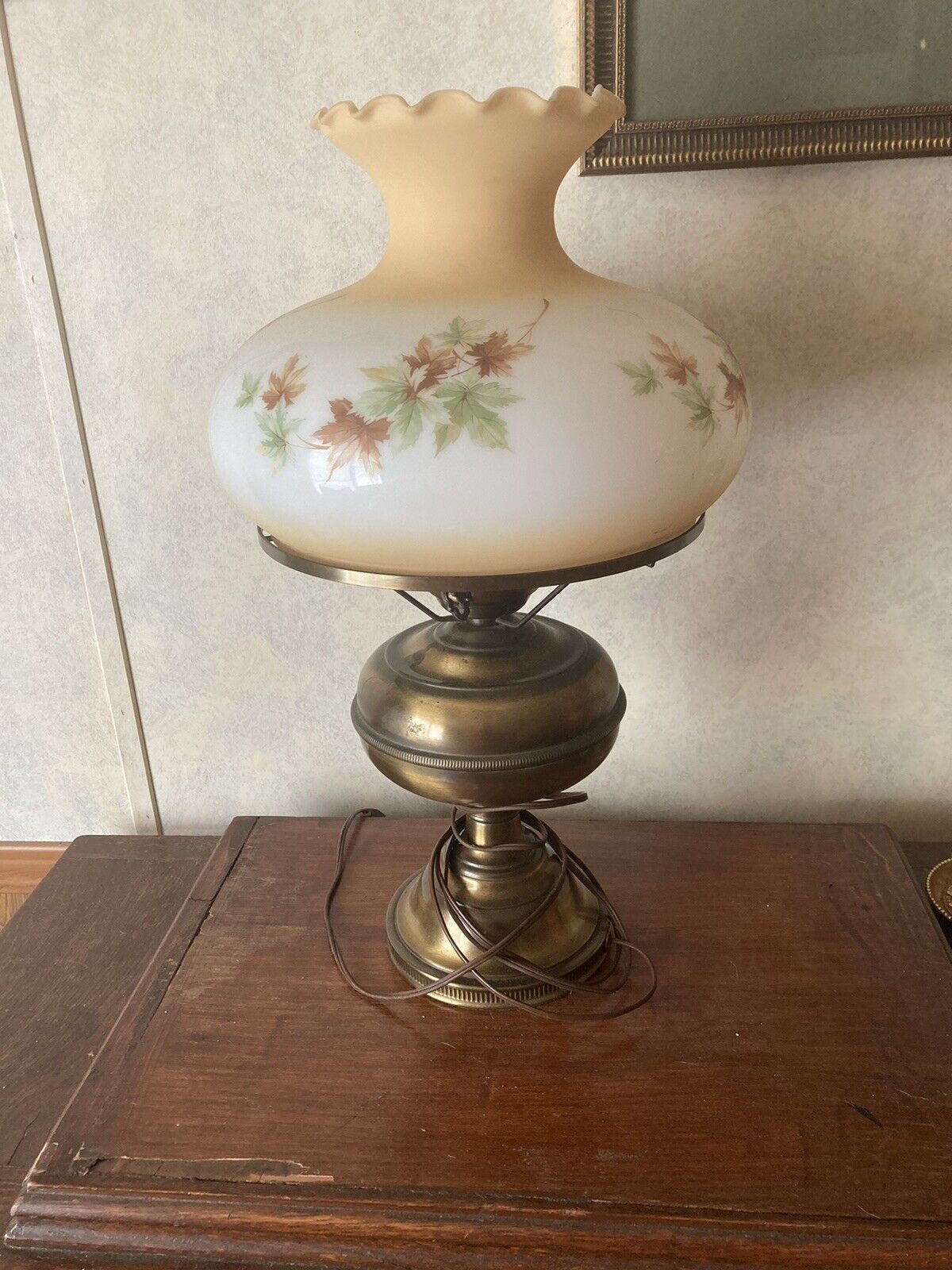 antique brass lamp