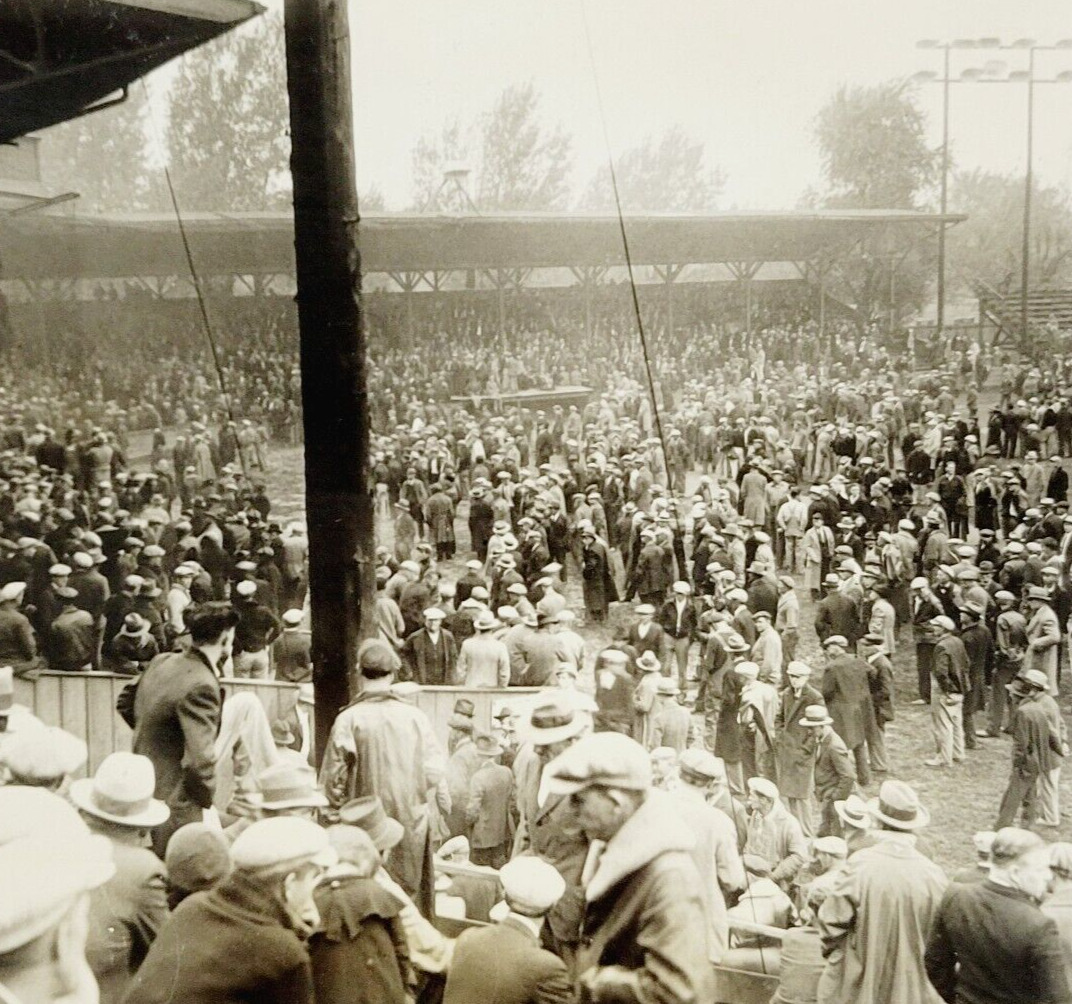 Rare 1933 Press Photo Progressive Miners Union Members March on IL State Capital