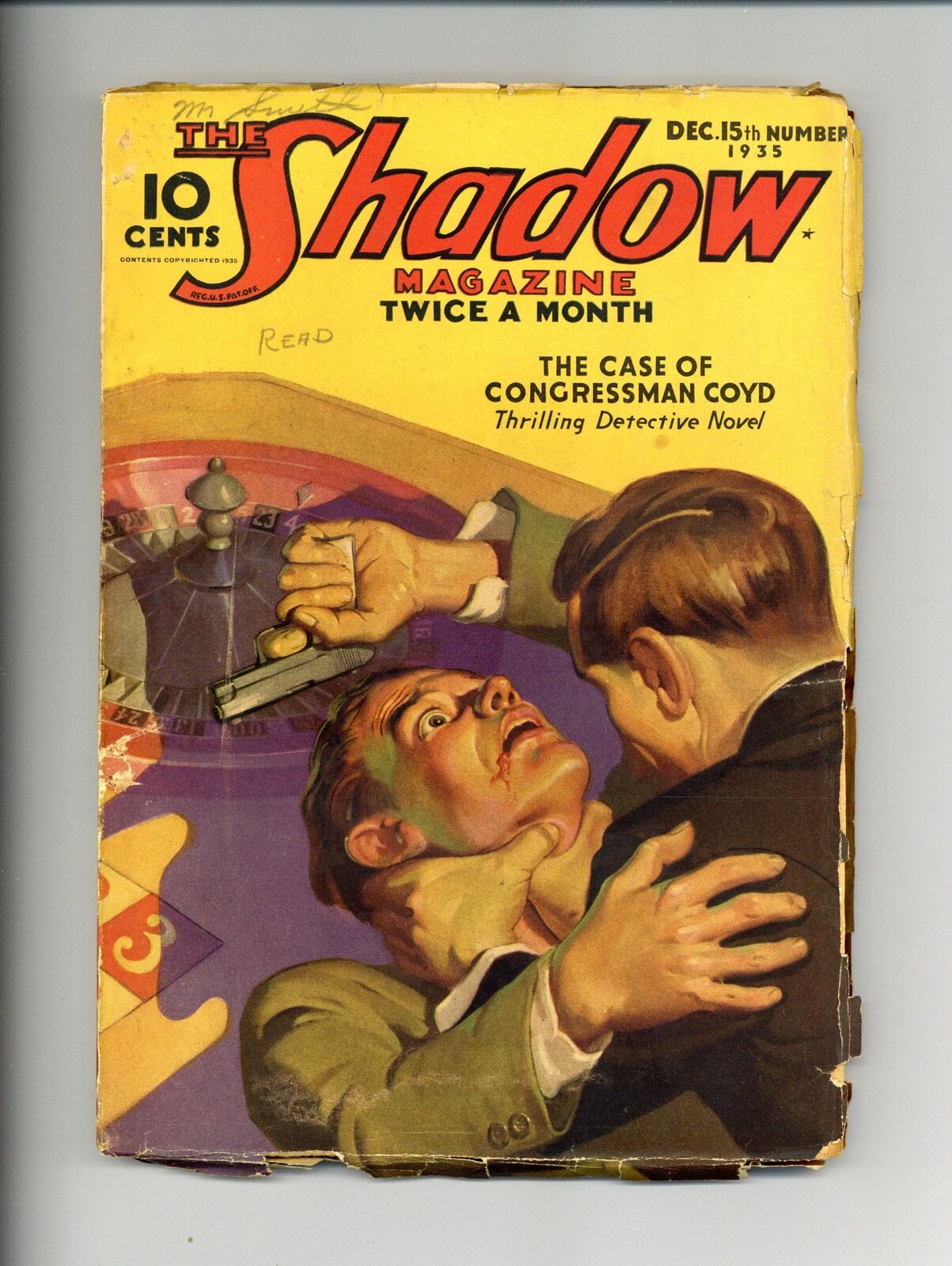 Shadow Pulp Dec 15 1935 Vol. 16 #2 VG/FN 5.0