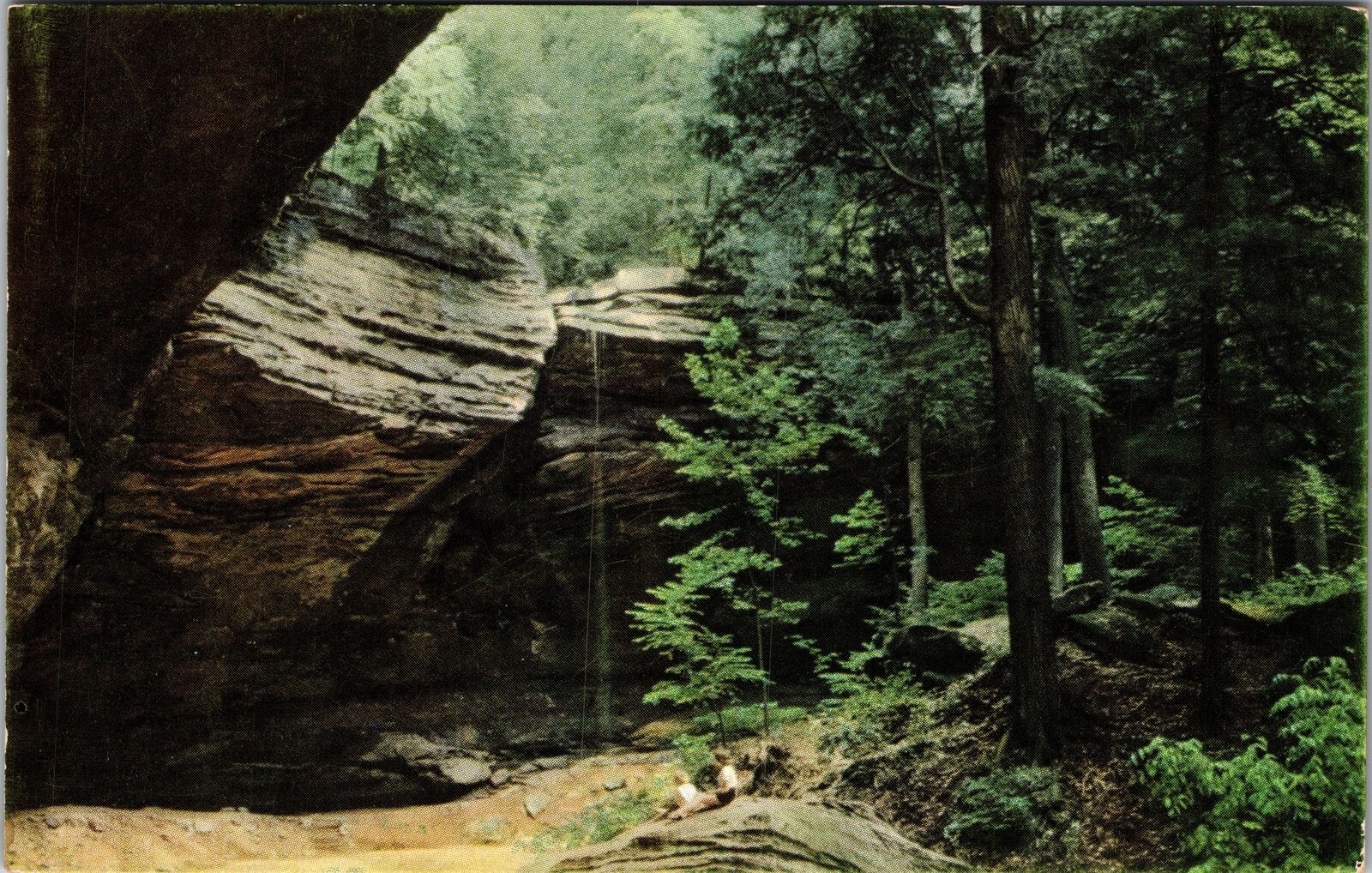 Bloomingville OH-Ohio, Ash Cave, Scenic Outside, Vintage Postcard