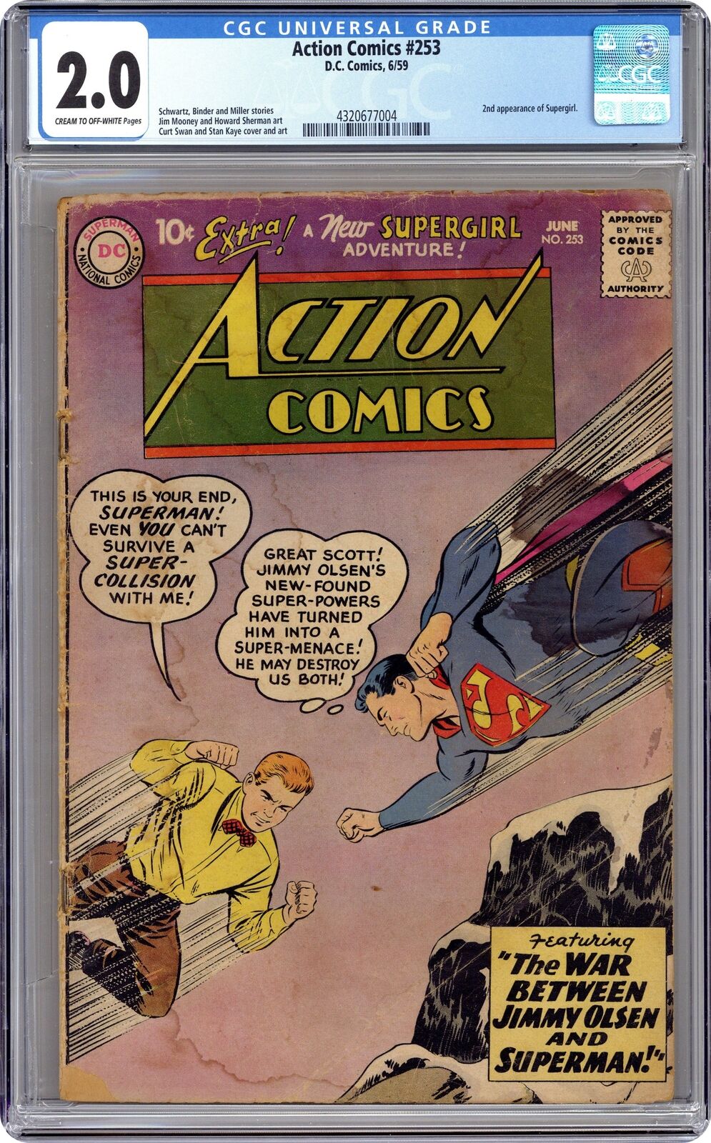Action Comics #253 CGC 2.0 1959 4320677004
