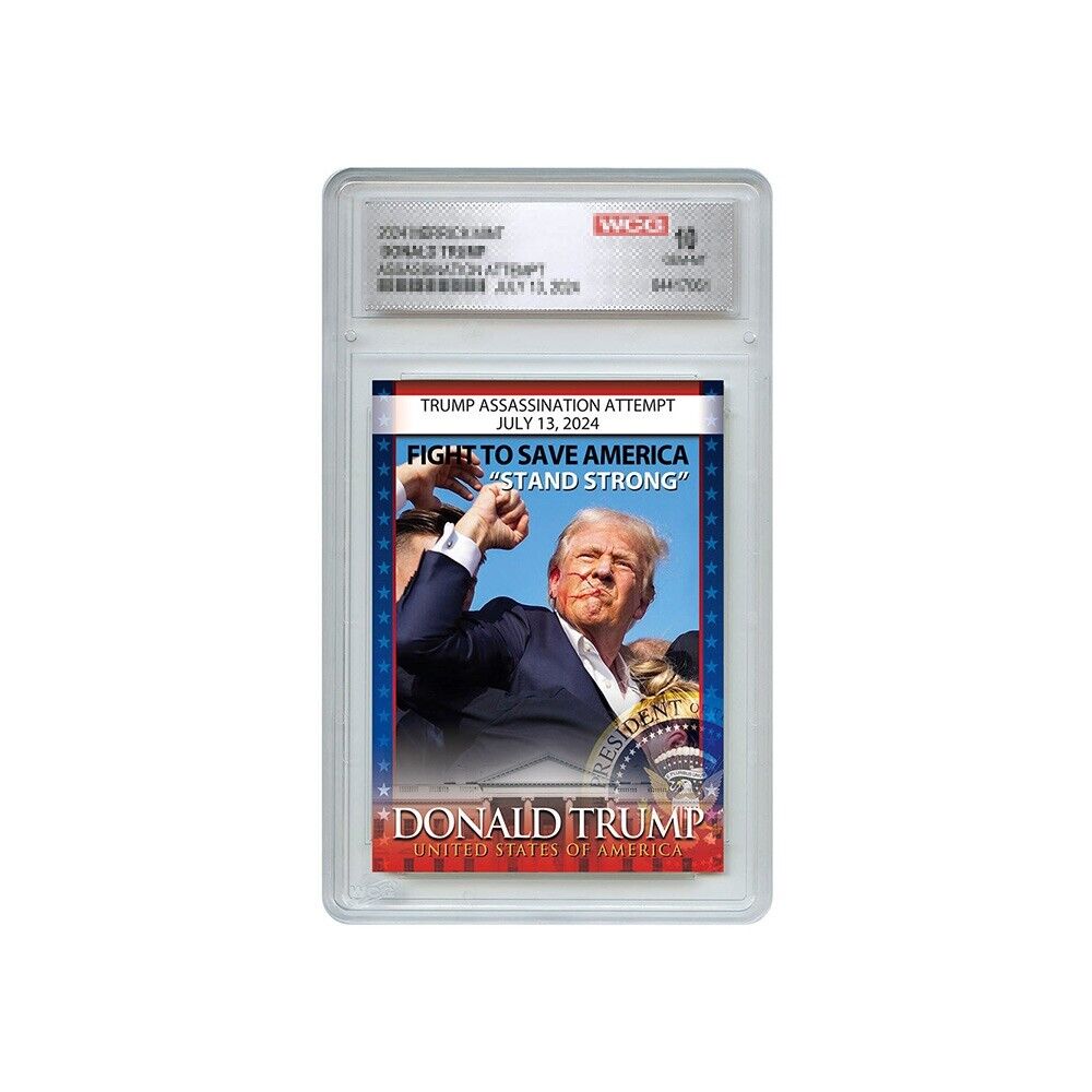 Donald Trump 2024 Shooting Assassination Card Collectible Trading Card For Fans