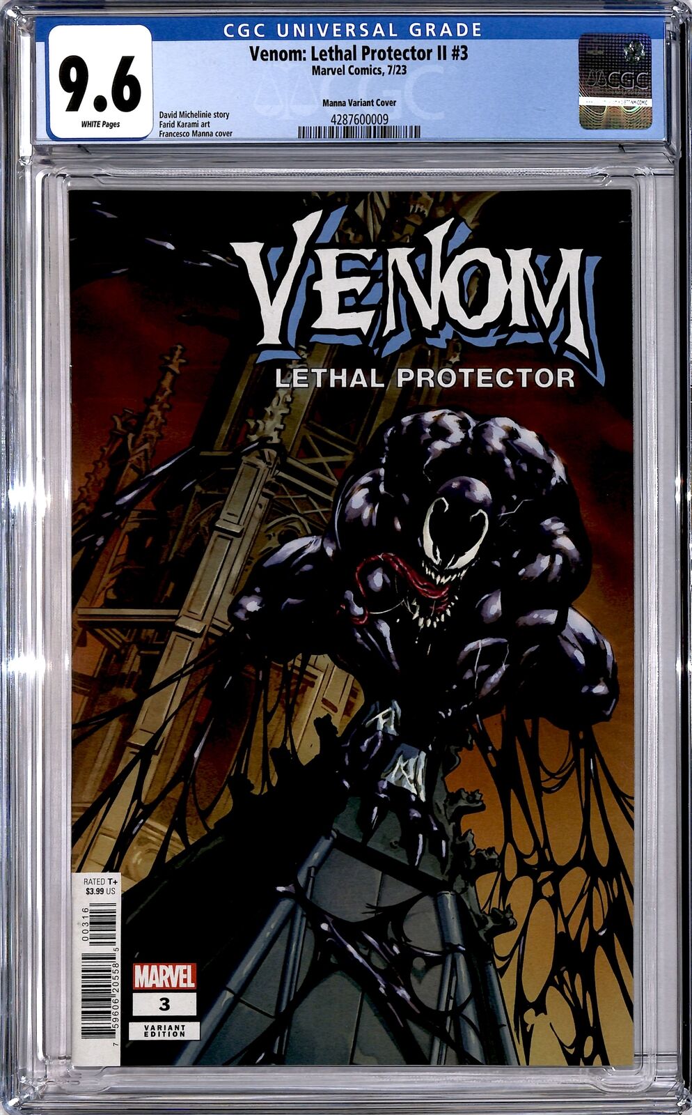 2023-24 Marvel Comics Venom: Lethal Protector 2 Manna Variant CGC 9.6 #3