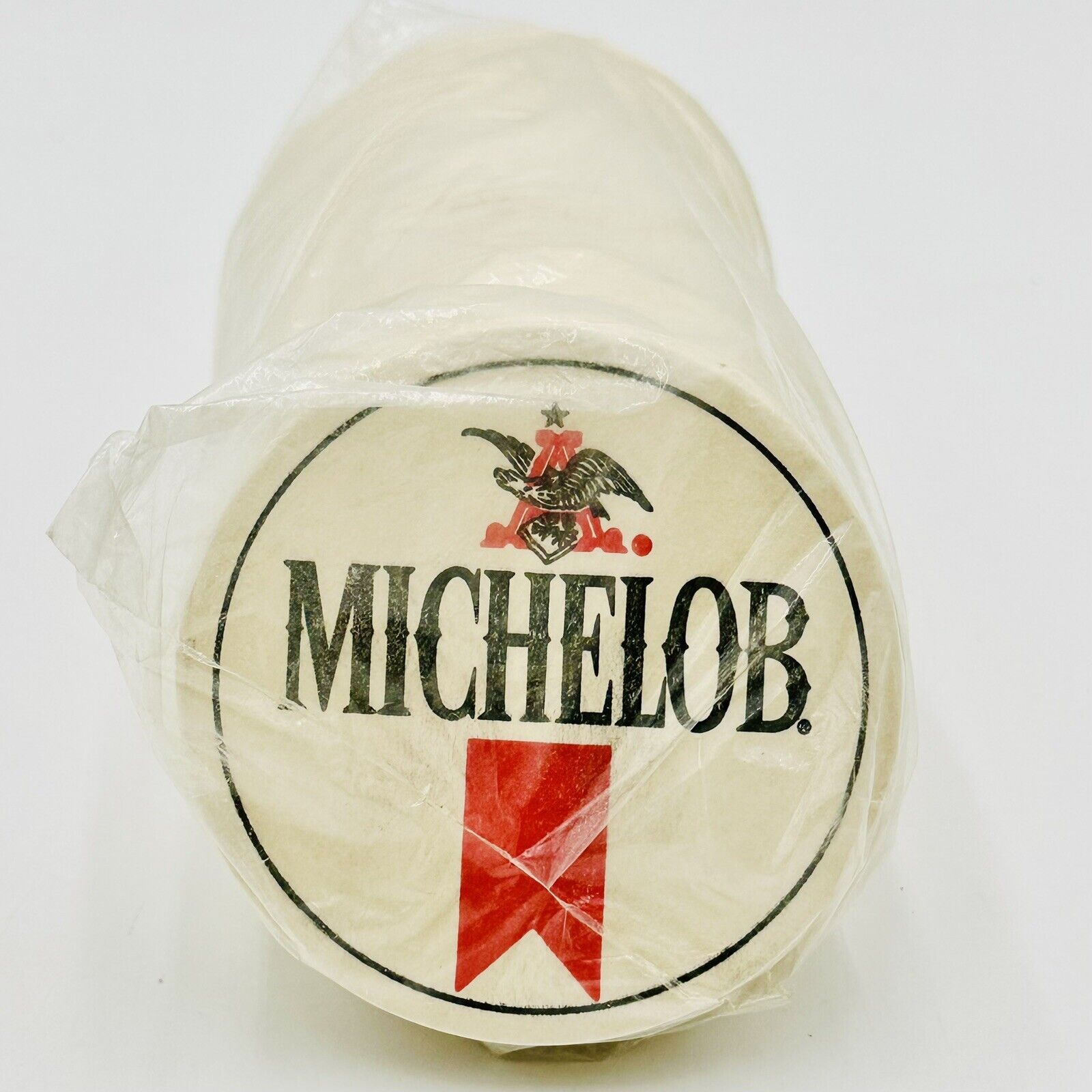 Vtg Full Sleeve Michelob Double Sided Cardboard Beer Coasters - New Old Stock