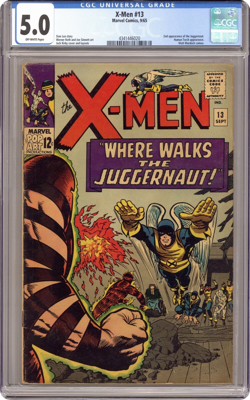 Uncanny X-Men #13 CGC 5.0 1965 4341446020