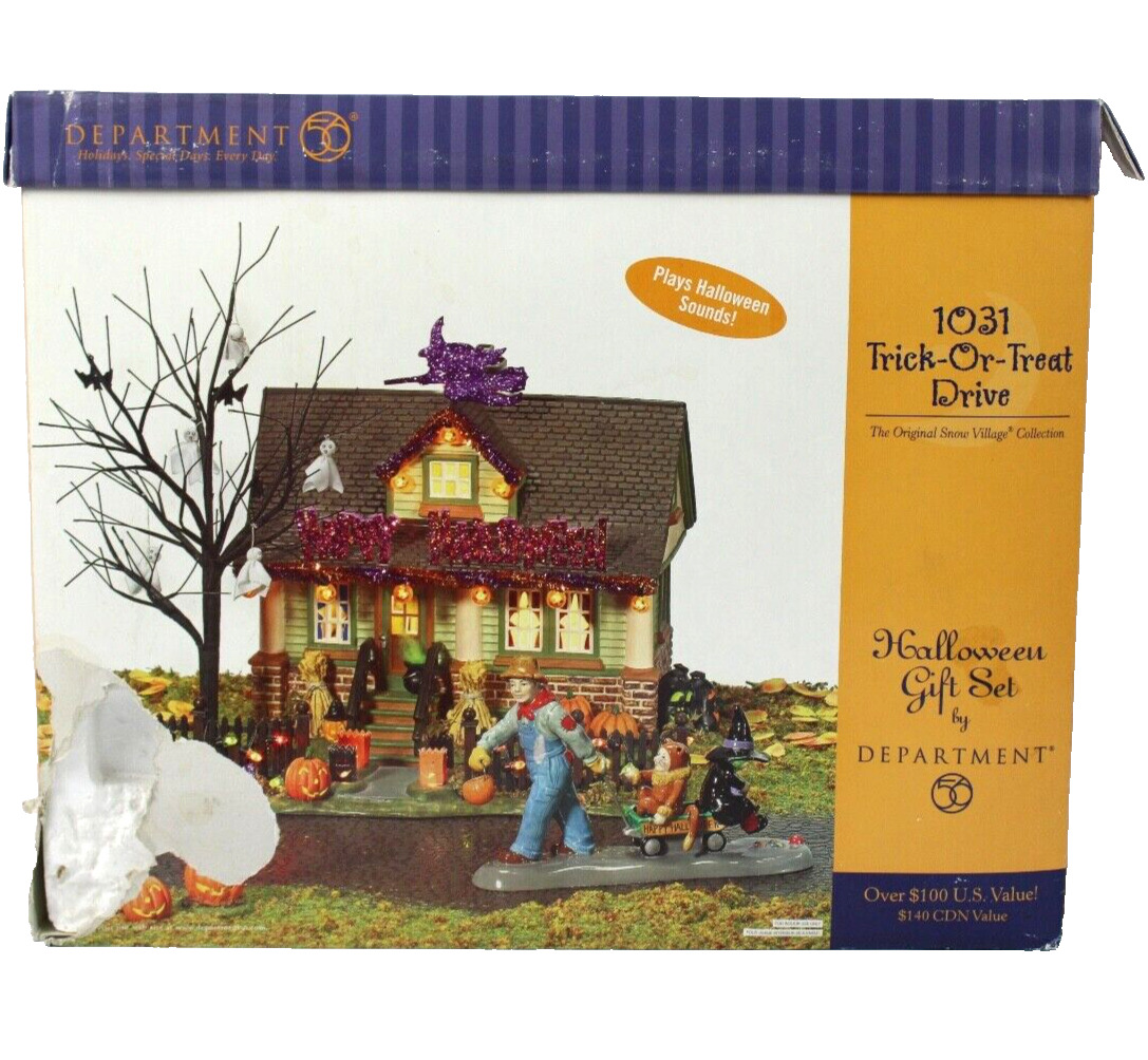 Deptartment 56 Halloween Trick or Treat House 55343 RARE - BRAND NEW SEALED
