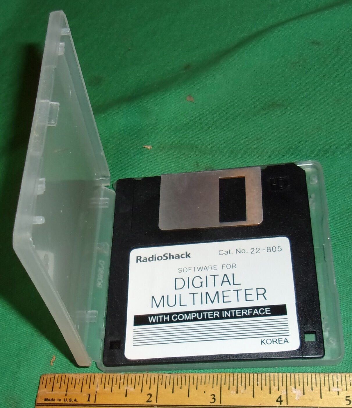 RadioShack Digital Multimeter 22-805 SOFTWARE Floppy Disc Only Clean Not Tested