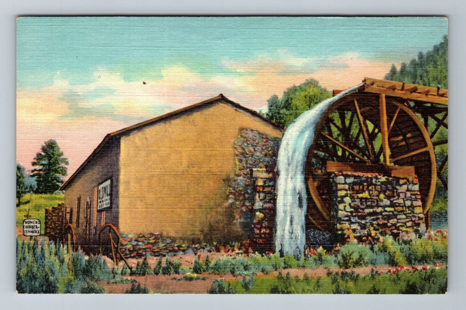 Ruidoso NM-New Mexico, Old Grist Mill, Vintage Postcard