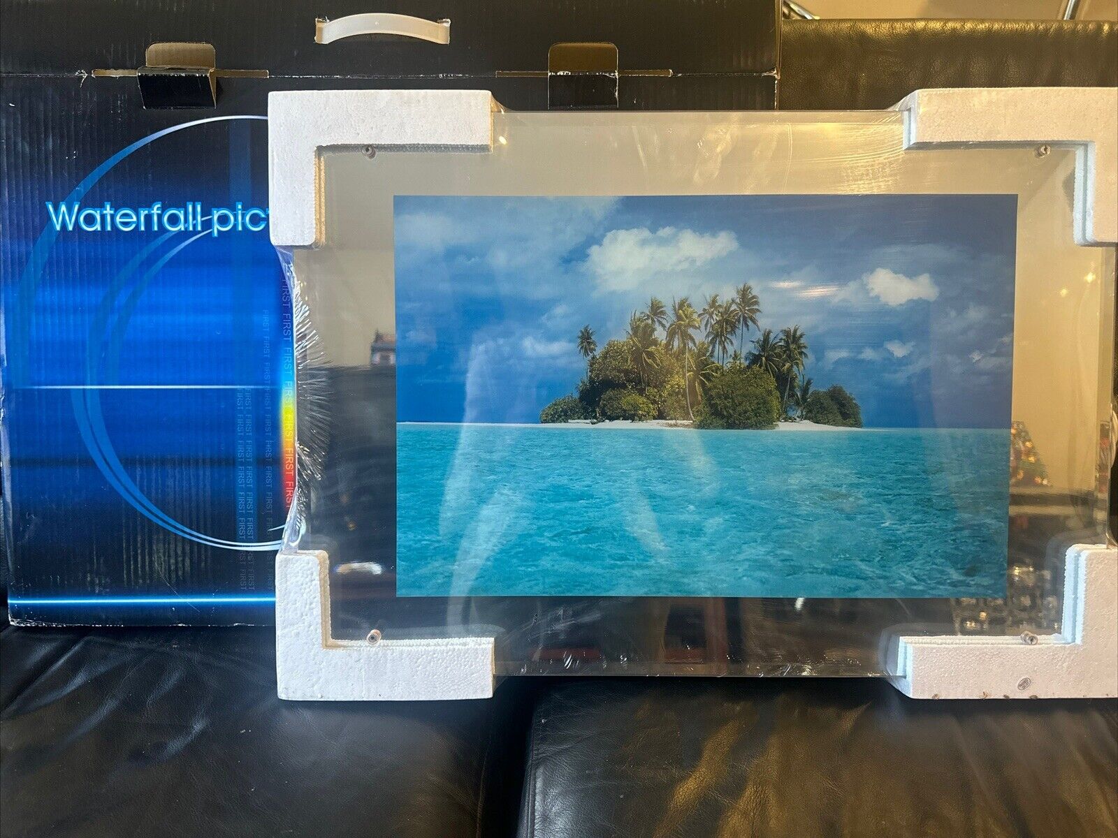 Motion Light Up Framed Island Ocean Picture Sound First  26