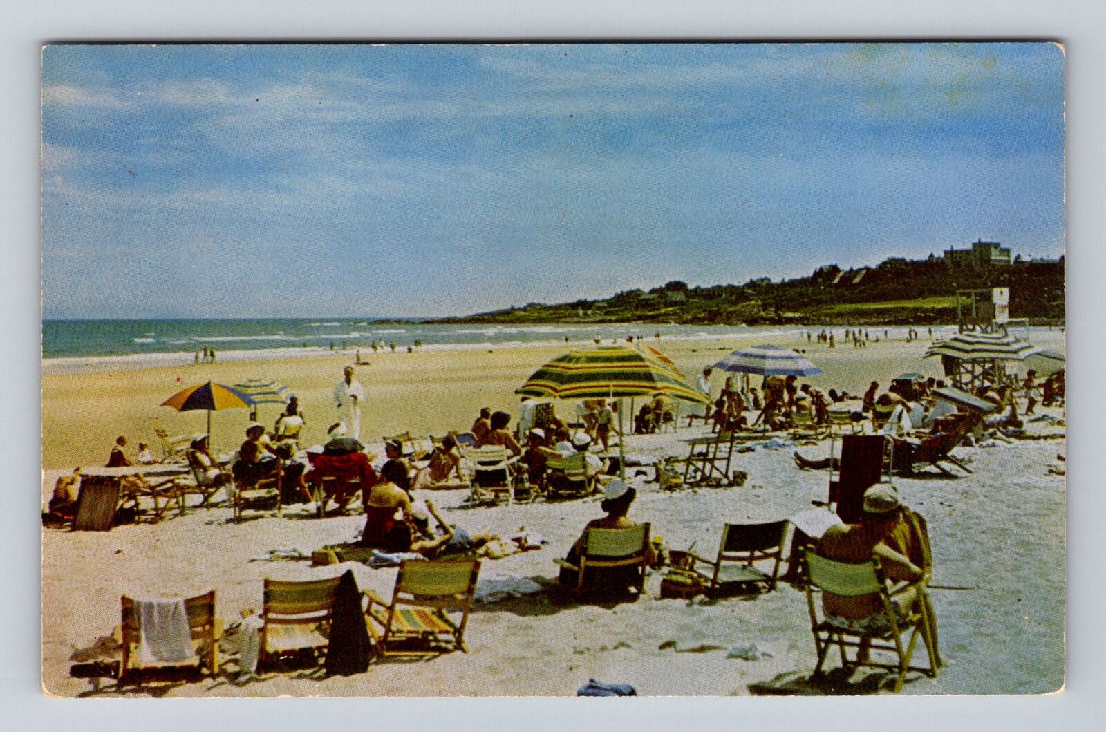 Ogunquit Beach ME-Maine, Scenic View Of Beaches, Antique, Vintage Postcard