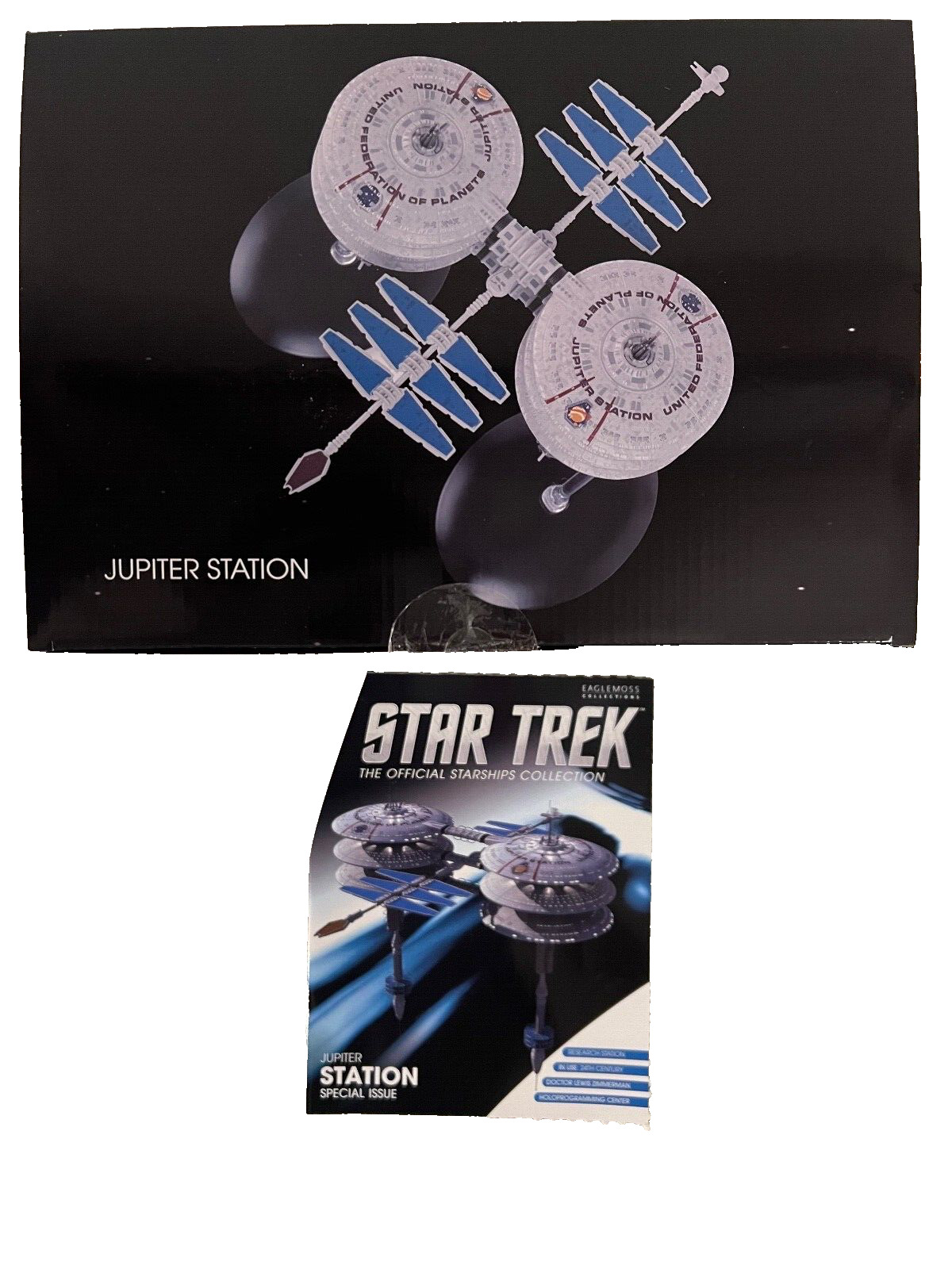 Star Trek Eaglemoss Voyager  Jupiter Research Station Model w/Magazine