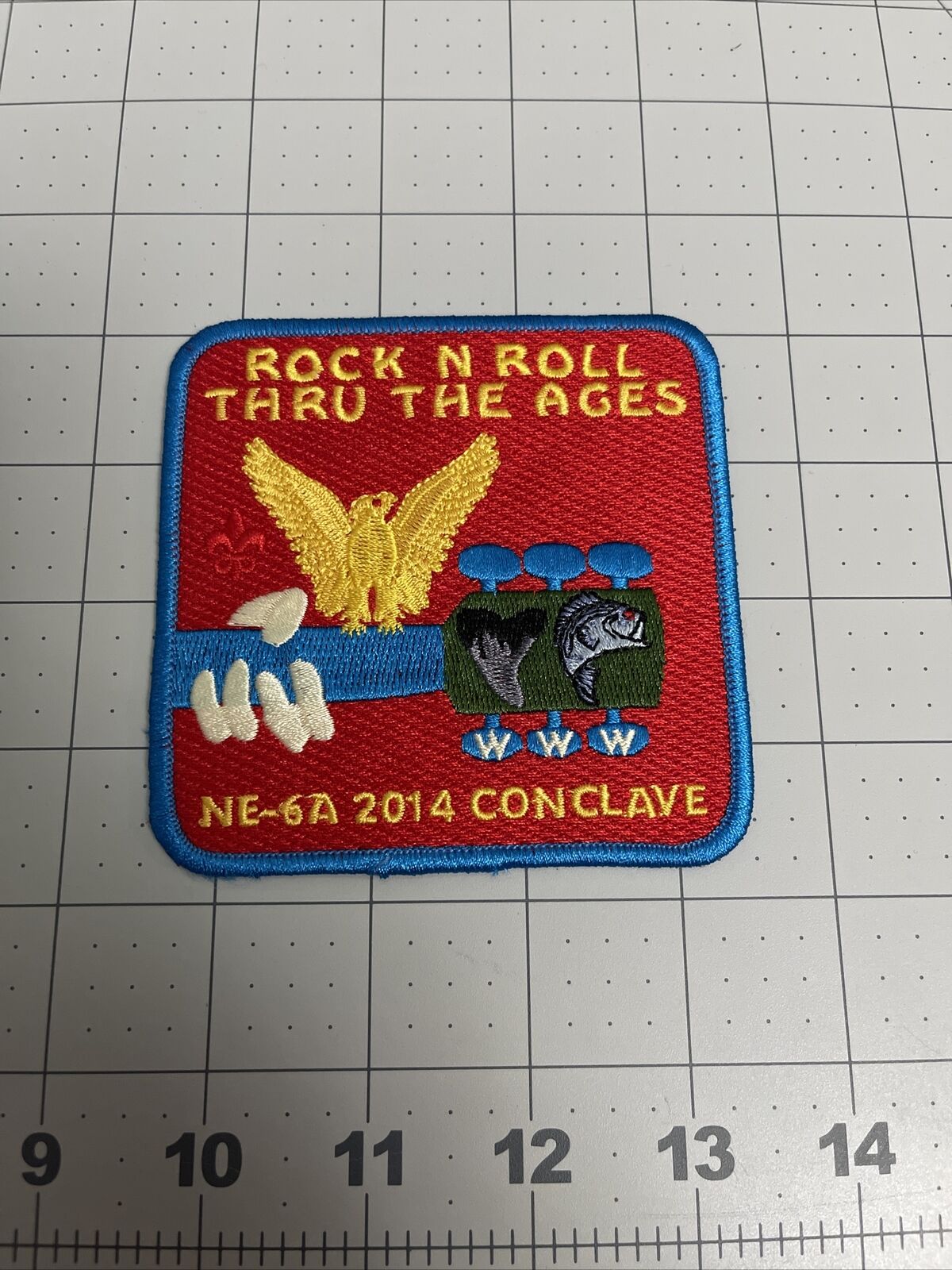 NE-6A Nentico Nentego Amangamek Wipit Conclave 2014 Rock n Roll Patch #098