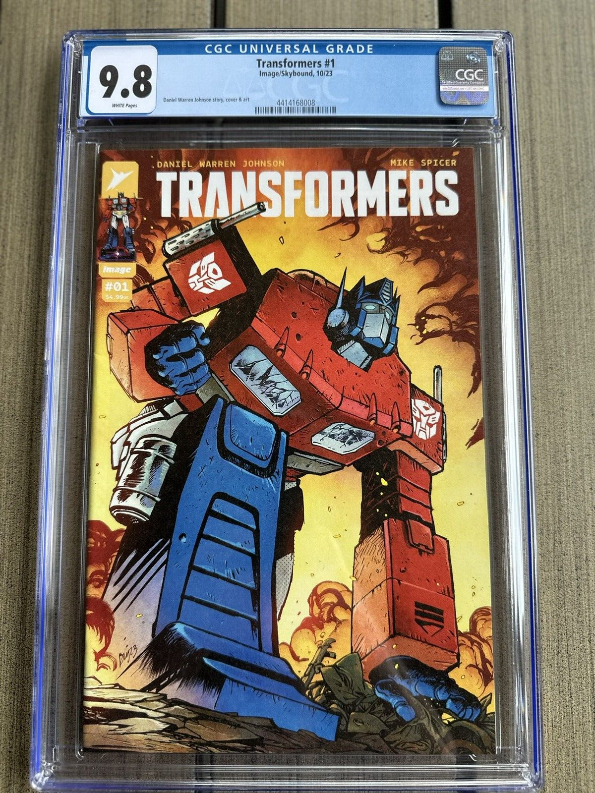 Transformers #1 CGC 9.8🔑 White Pages 🔥 Image Comics 10/2023 🔥