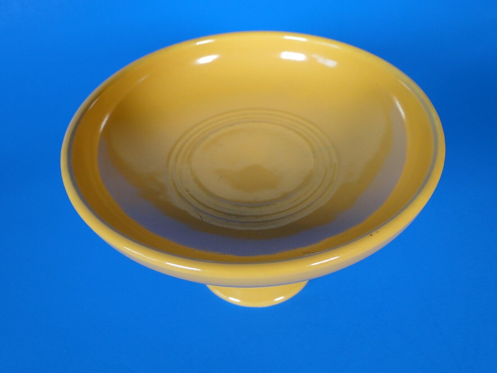 Vintage Homer Laughlin Fiesta®  Yellow pedestal Compote Candy Dish