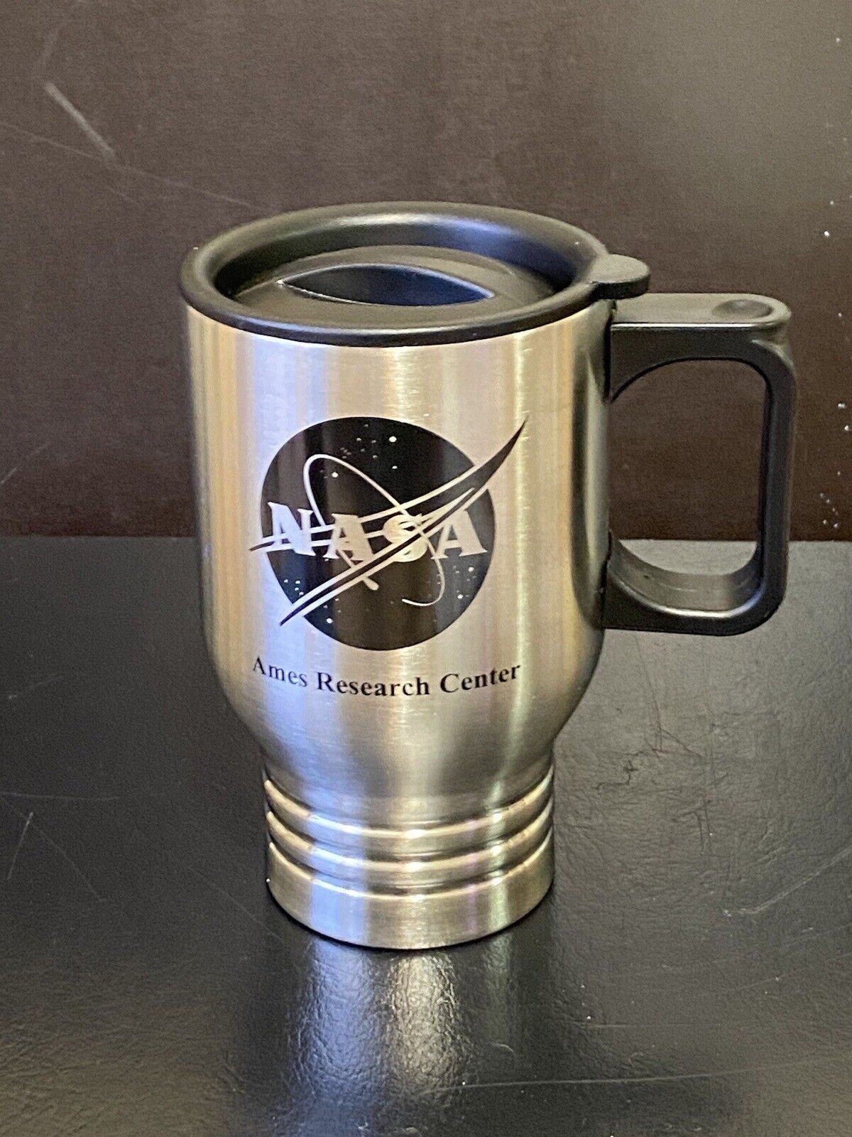 NASA Ames Research Center Space Program Logo Steel Travel Coffee Tumbler Mug NOS