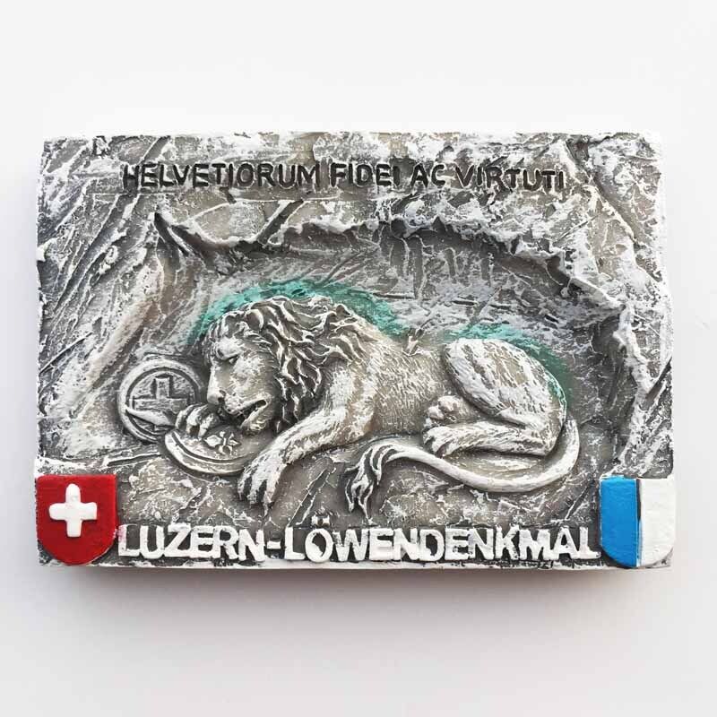 Lion Monument, Luzern, Switzerland Tourist Gift Souvenir 3D Resin Fridge Magnet