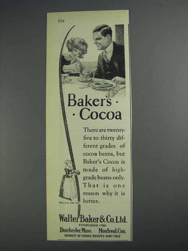 1925 Baker\'s Cocoa Ad