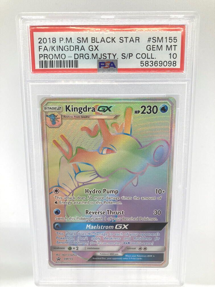 Kingdra GX SM155 PSA 10 Gem Mint Graded Pokemon Card