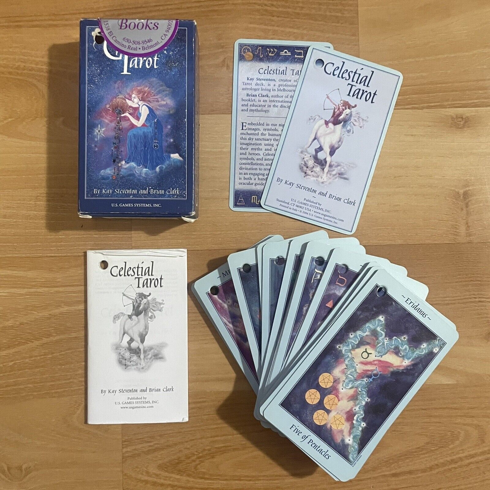 Celestial Tarot Deck 78 Cards Kay Steventon & Brian Clark Vintage 2004 Edition