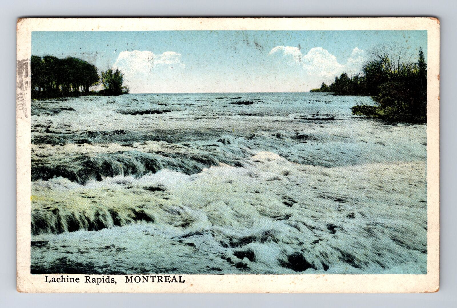 Montreal Quebec-Canada, Lachine Rapids, Antique, Vintage c1927 Postcard