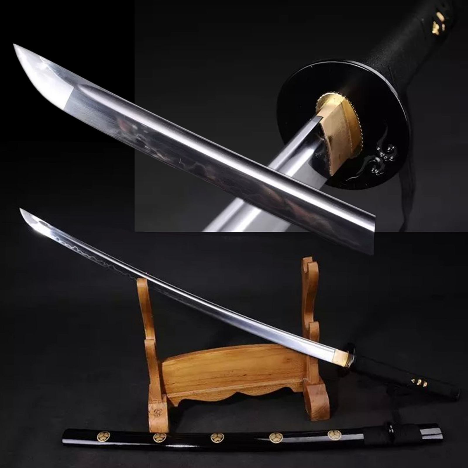 Battle Ready T10 Steel Clay Tempered Steel Japanese Samurai Katana Sharp Sword