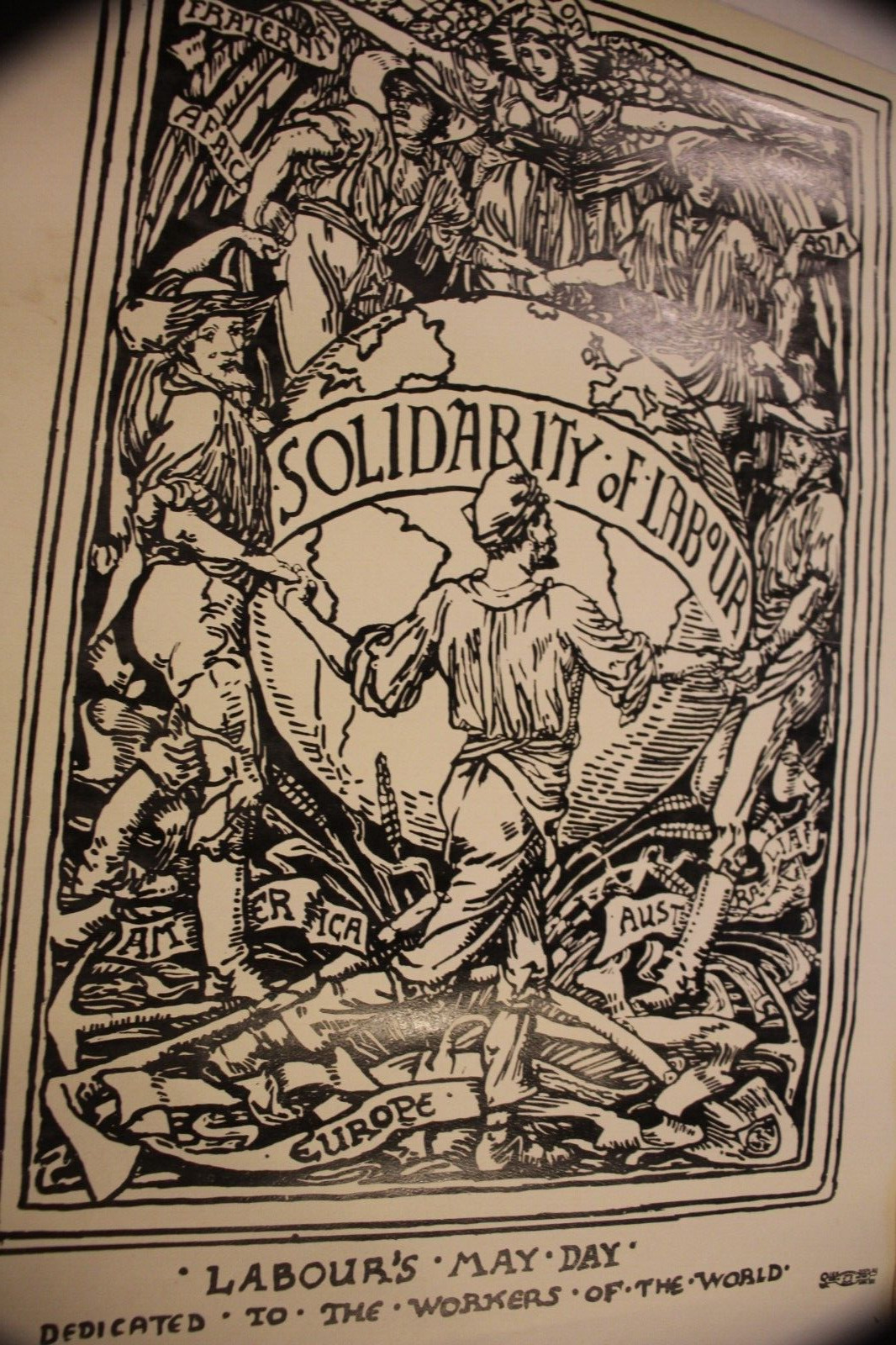 May day poster Industrial Workers of the World Wobblies Walter crane screen prin