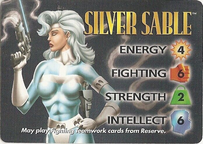 Marvel OVERPOWER Silver Sable IQ character