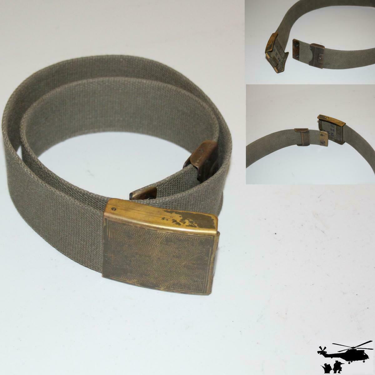 Original BW Bundeswehr field coupling 50 mm + lock fabric belt 100-150 cm olive