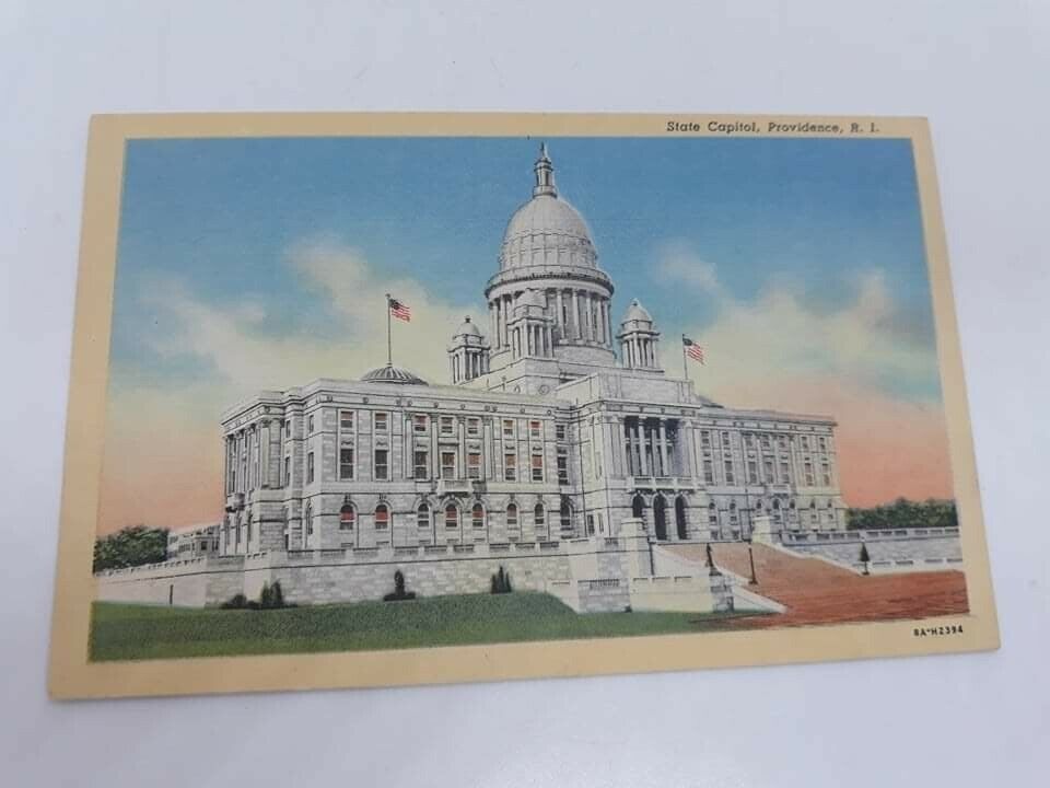 State Capital, Providence, RI  8a-h2394, unposted, linen