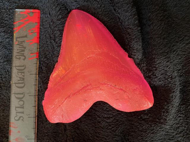 Barbie Pink Megalodon Shark Tooth GLOWS IN THE DARK