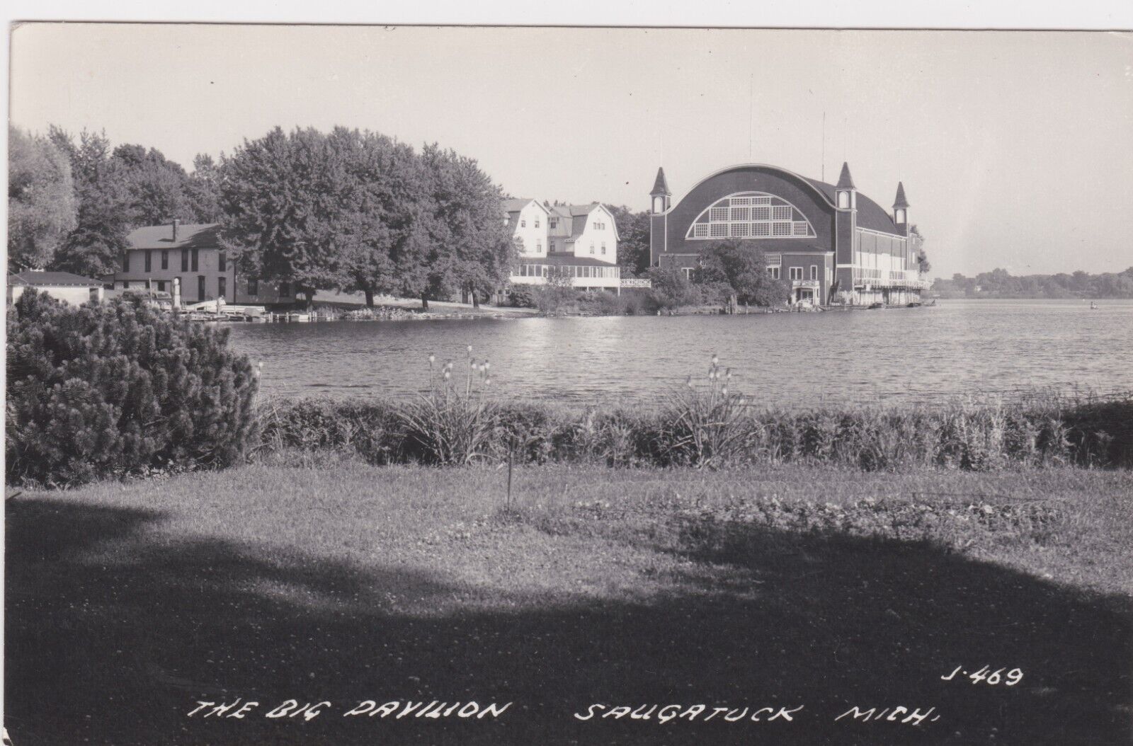 Vintage RPPC Postcard  The Big Pavilion, Saugatuck, Michigan H7