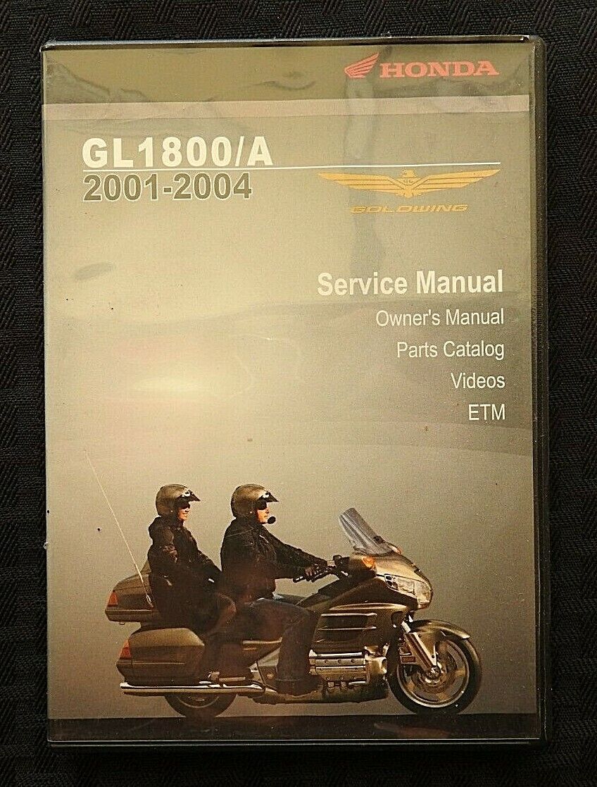 2001-2004 HONDA GL 1800 A GOLD WING MOTORCYCLE SERVICE OPERATORS PARTS MANUAL CD