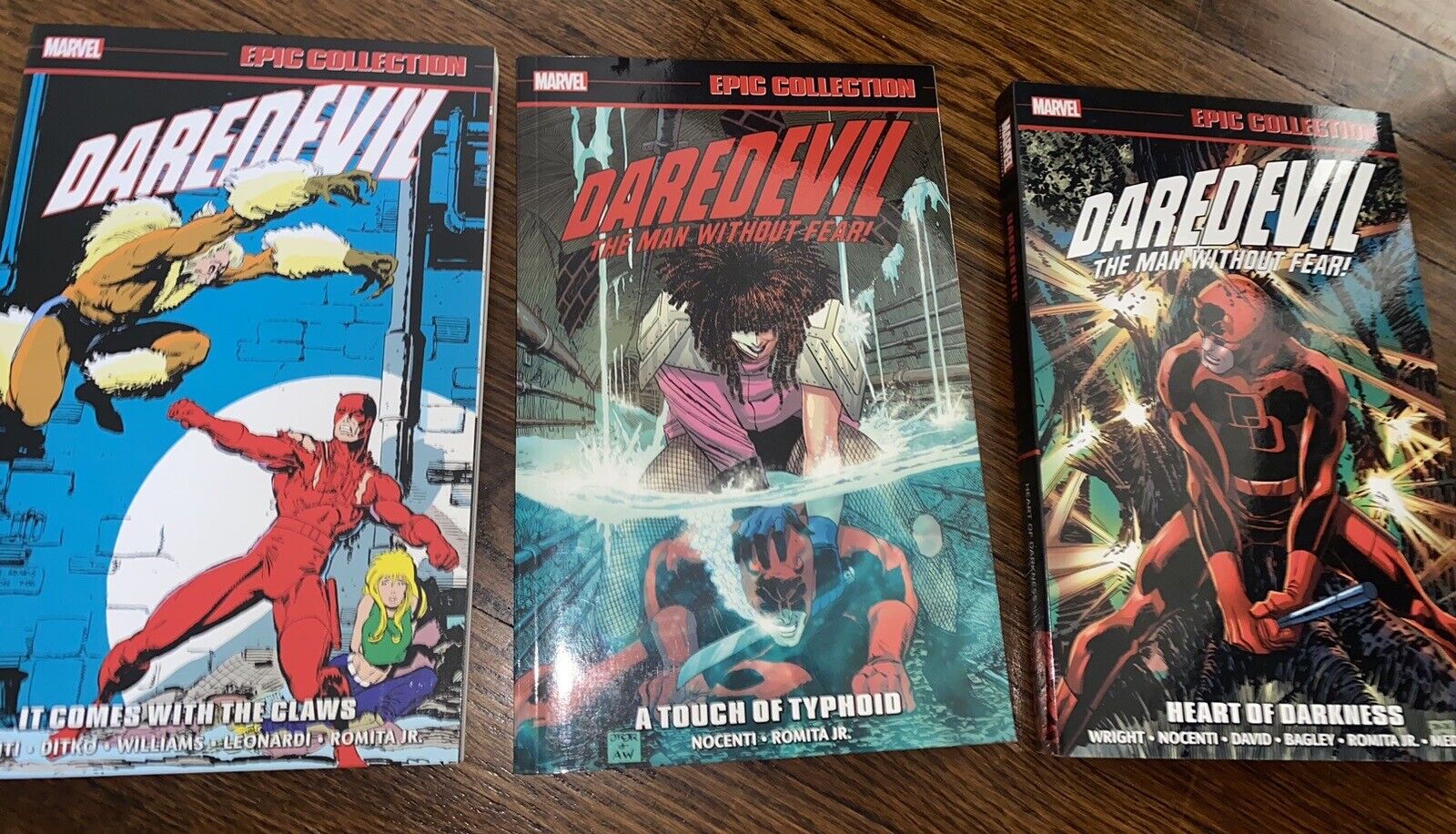 Daredevil Epic Collection TPB Heart Of Darkness Touch Of Typhoid Lot OOP Nocenti