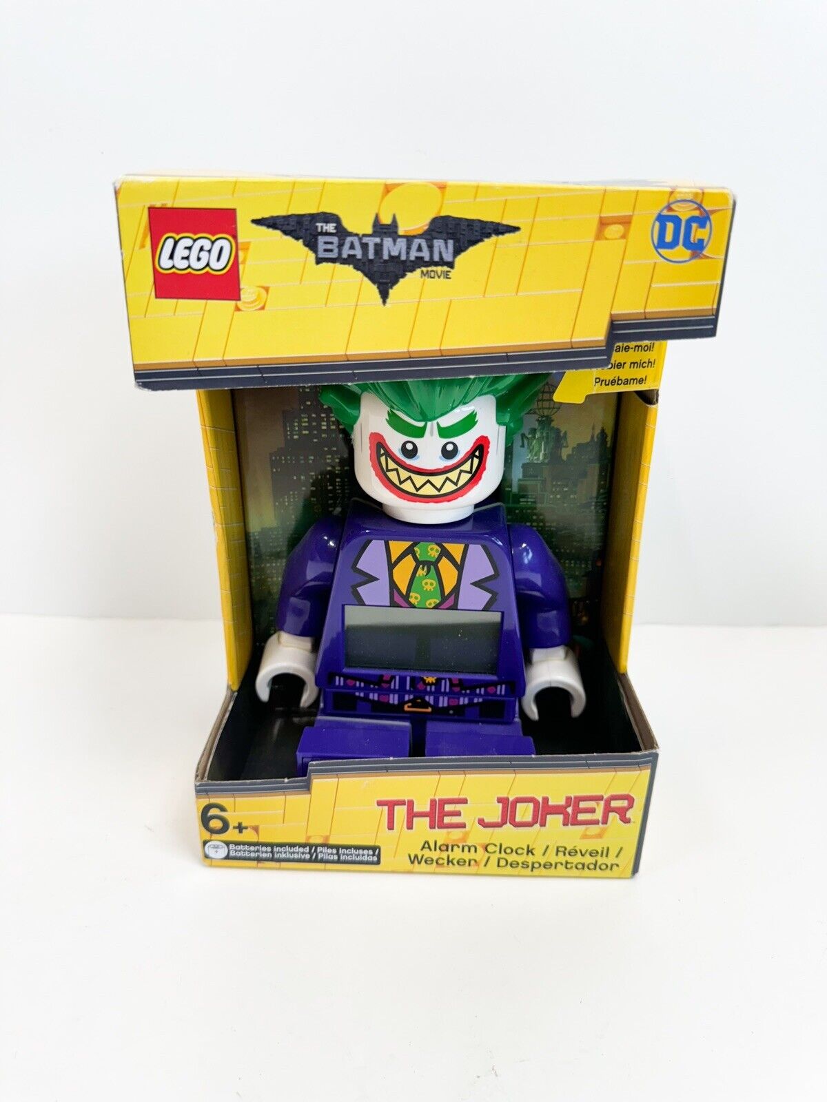 LEGO 9009341 THE BATMAN MOVIE Joker Figure Alarm Clock 2017 Sealed Retired L-77