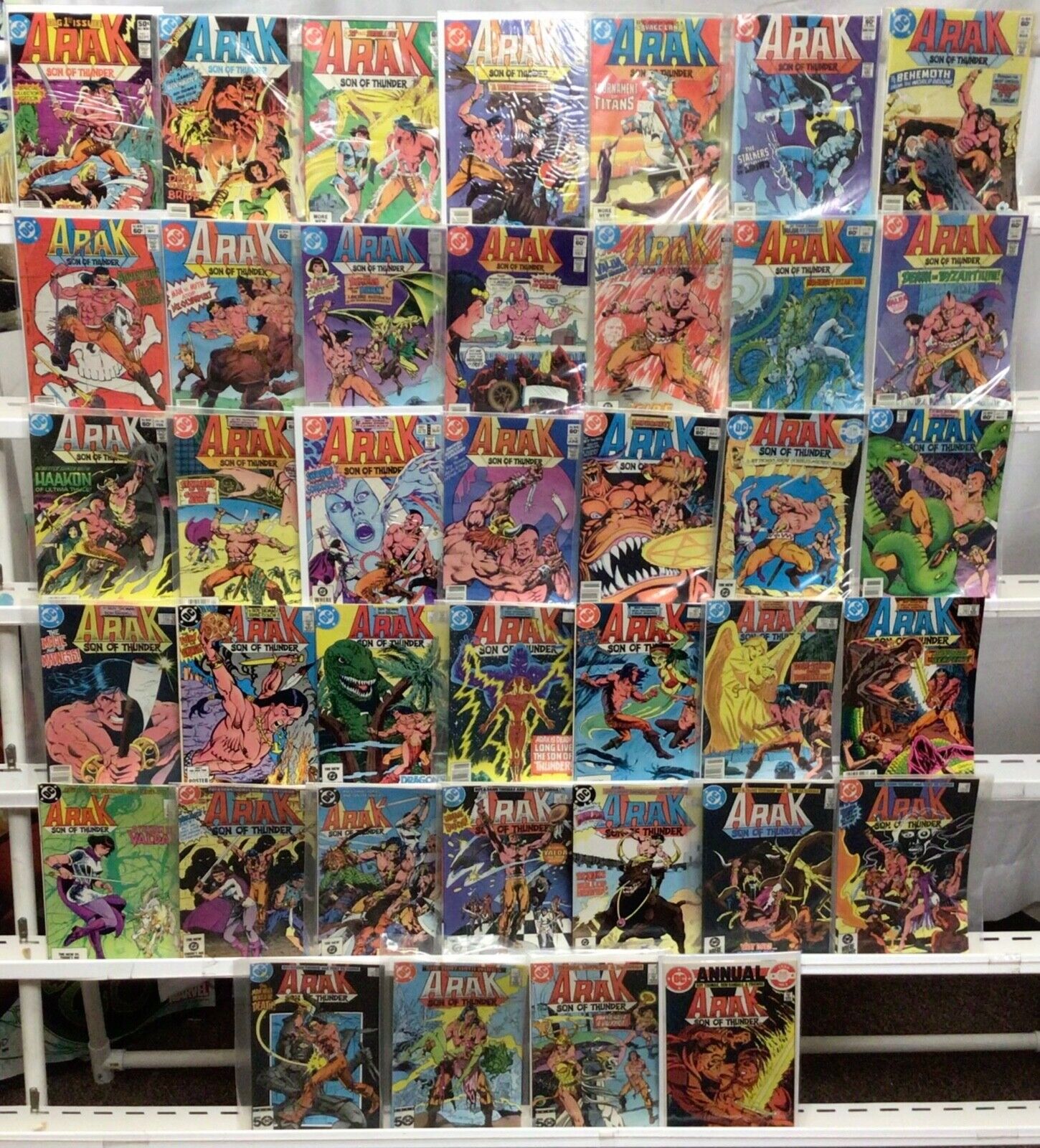 DC Comics Arak, Son of Thunder Run Lot 1-46 Plus Annual VF - Missing in Bio