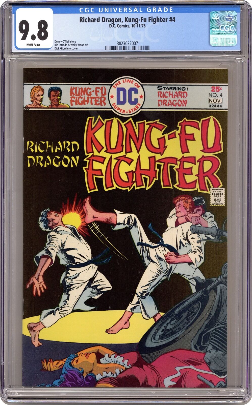 Richard Dragon Kung Fu Fighter #4 CGC 9.8 1975 3823032007
